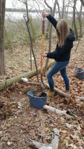 Alemy on an excavation on Long Island