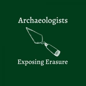 The t-shirt design for the Dunkerhook field school noting the theme of exposing erasure.