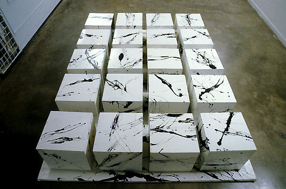 boxes in black and white