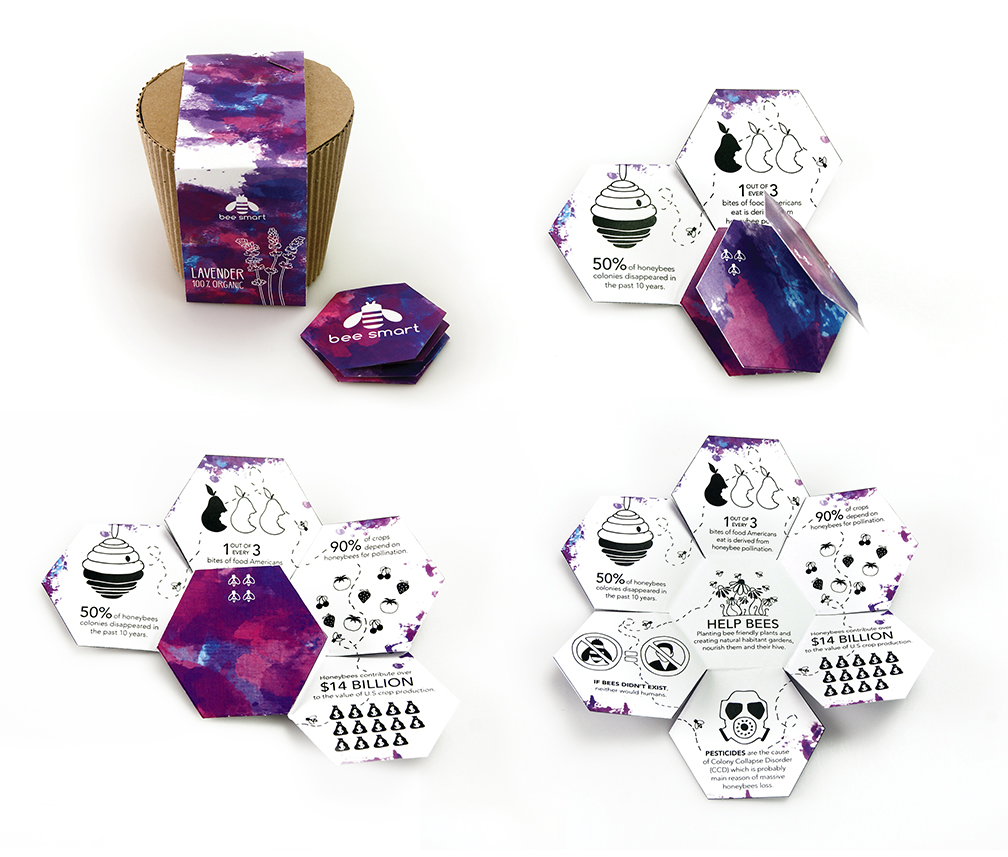 flower seed packaging fold out