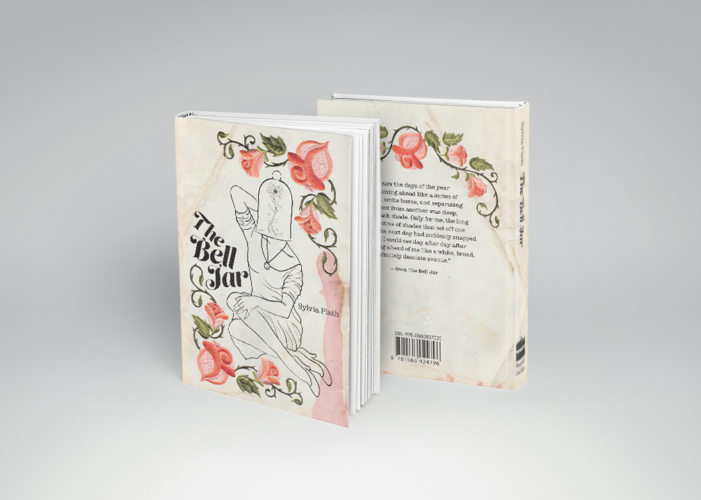 book cover for the bell jar