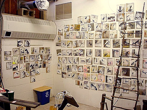 illustrations on wall