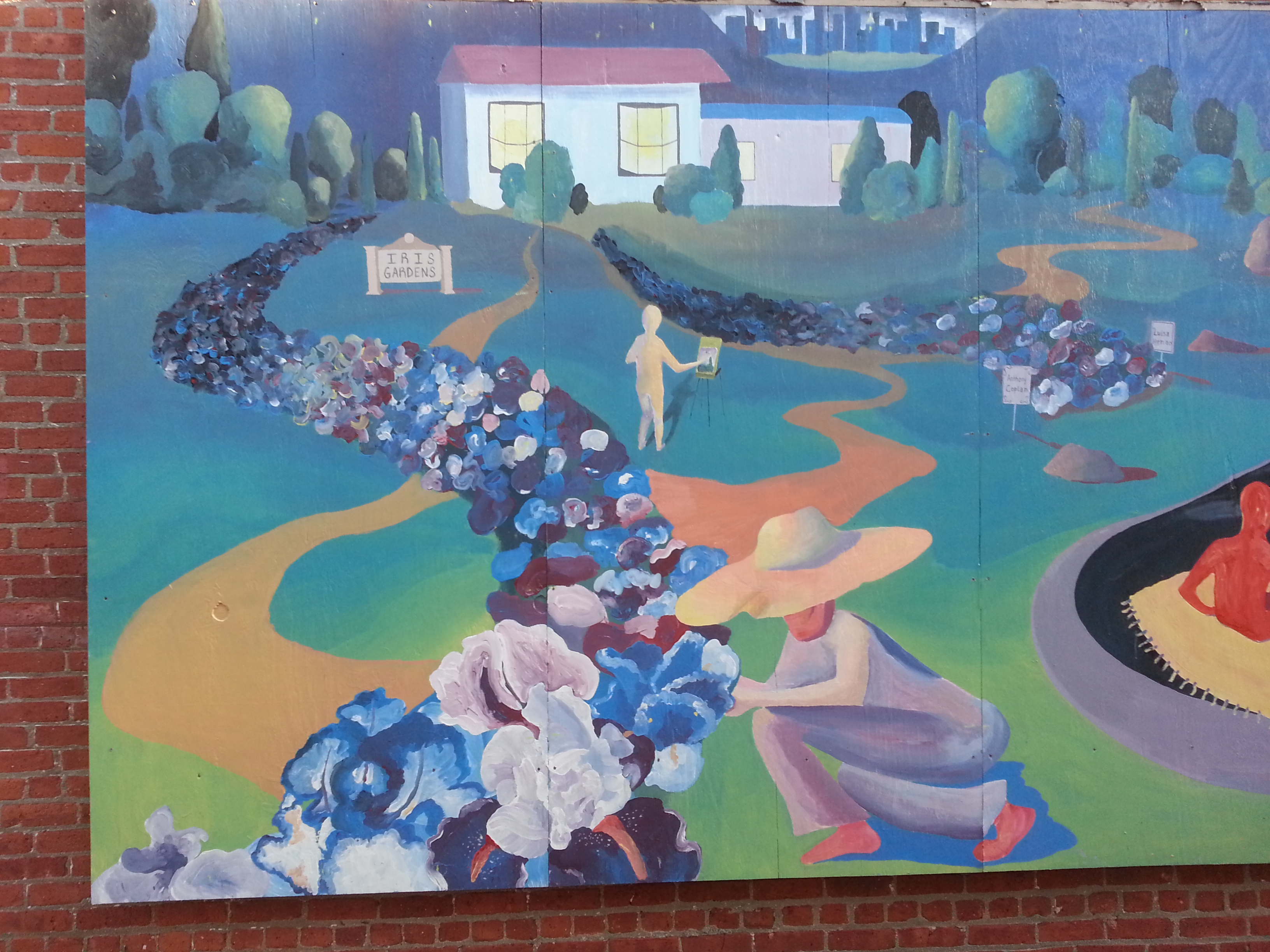 > "Celebrating Montclair Arts" created by Art and Design Studio Art majors, Luisa Henao and Anthony Coplan (Project Coordinator: Prof. Julie Heffernan.)