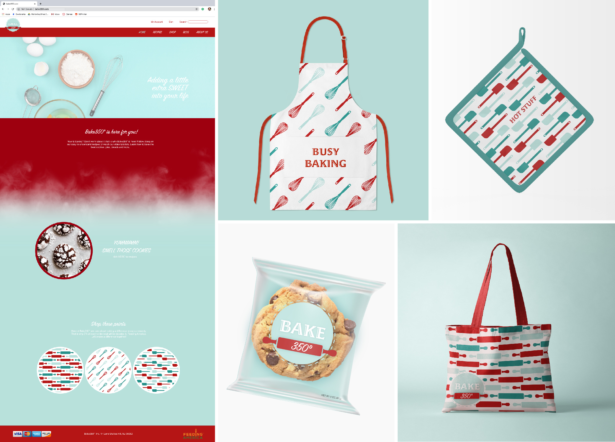 Baking related designs