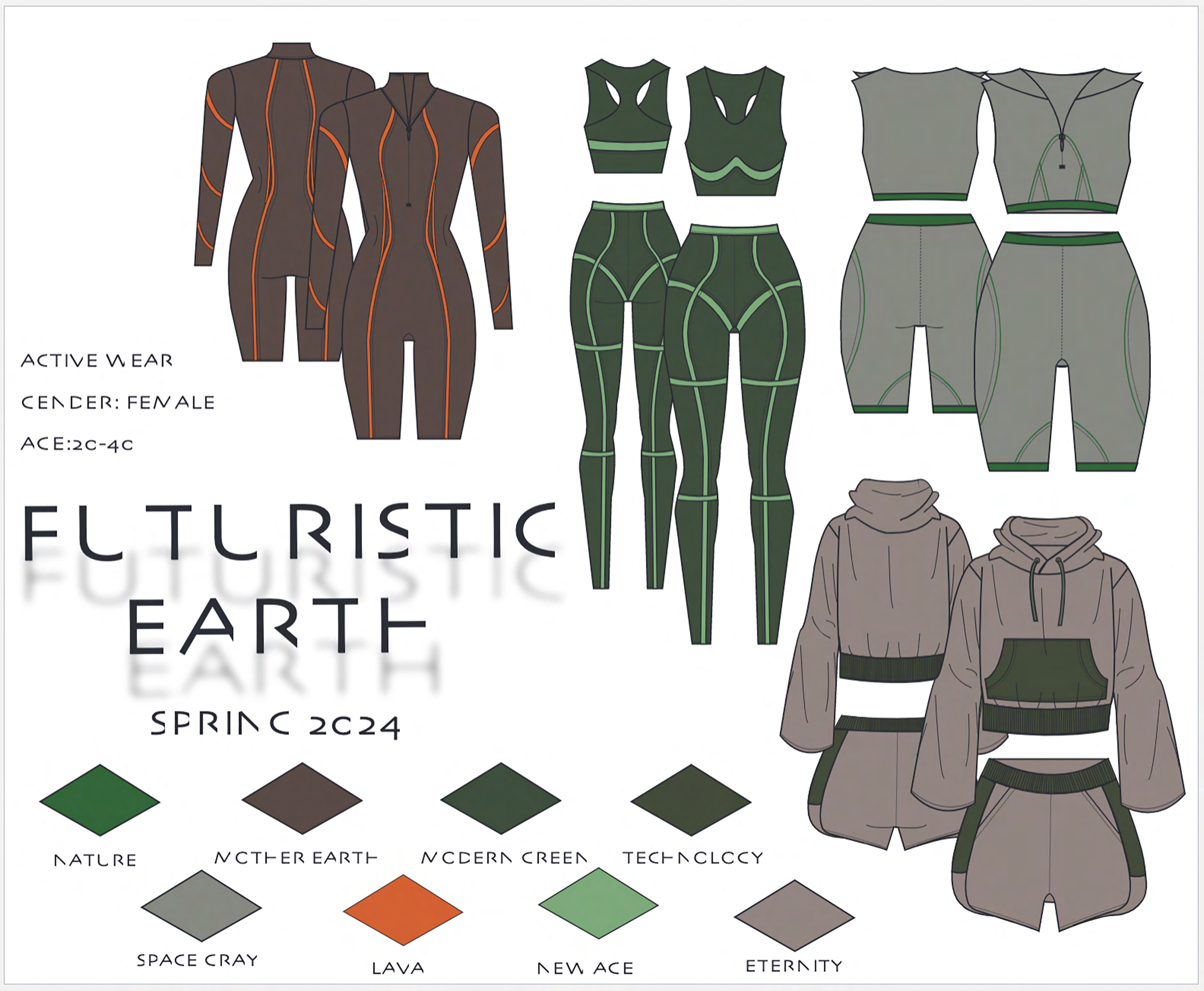 Fashion Illustration Student Work from Finley Gallery - February 2023