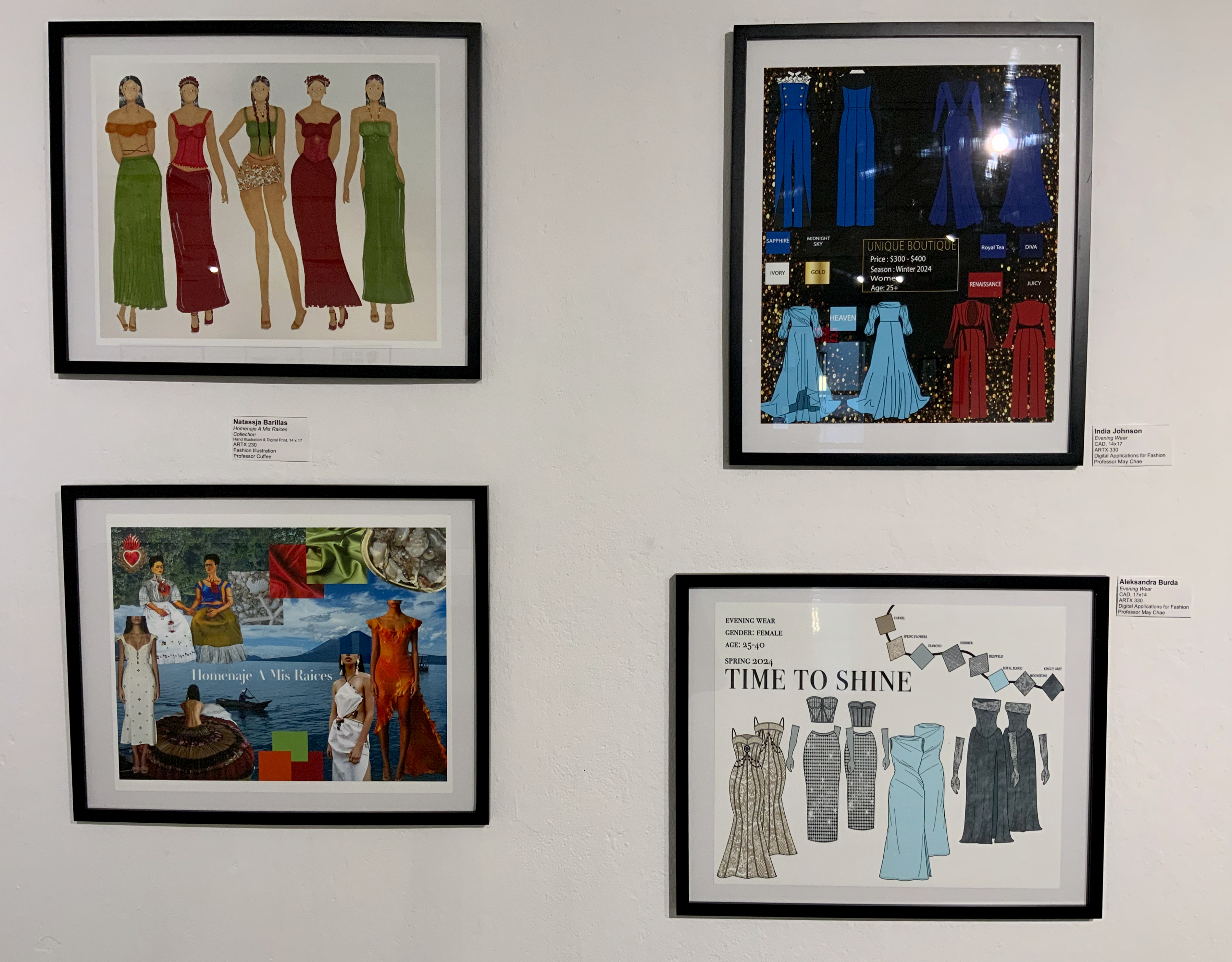 Fashion Illustration Show at Finley Hall, February 2023