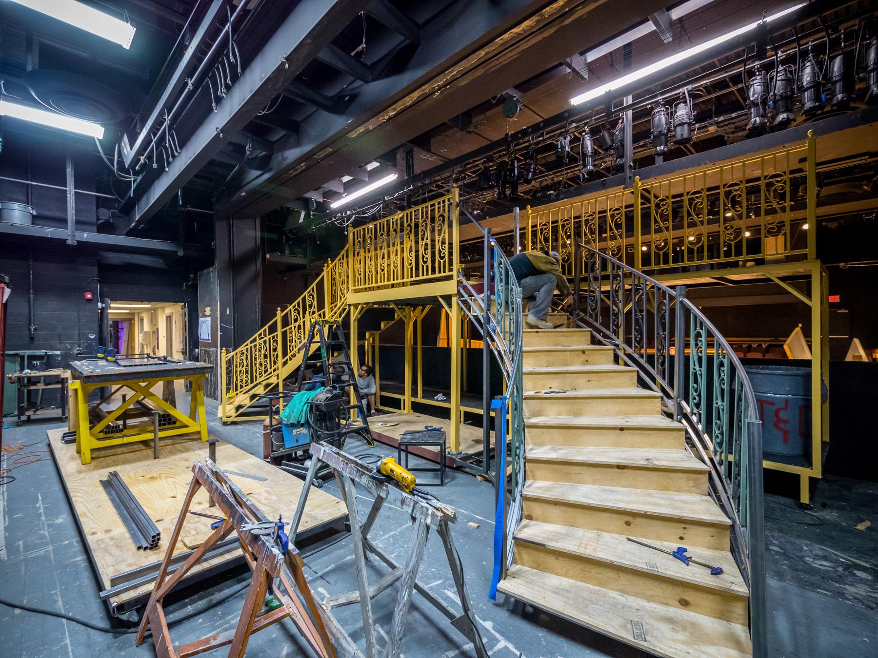 42nd street stage under construction