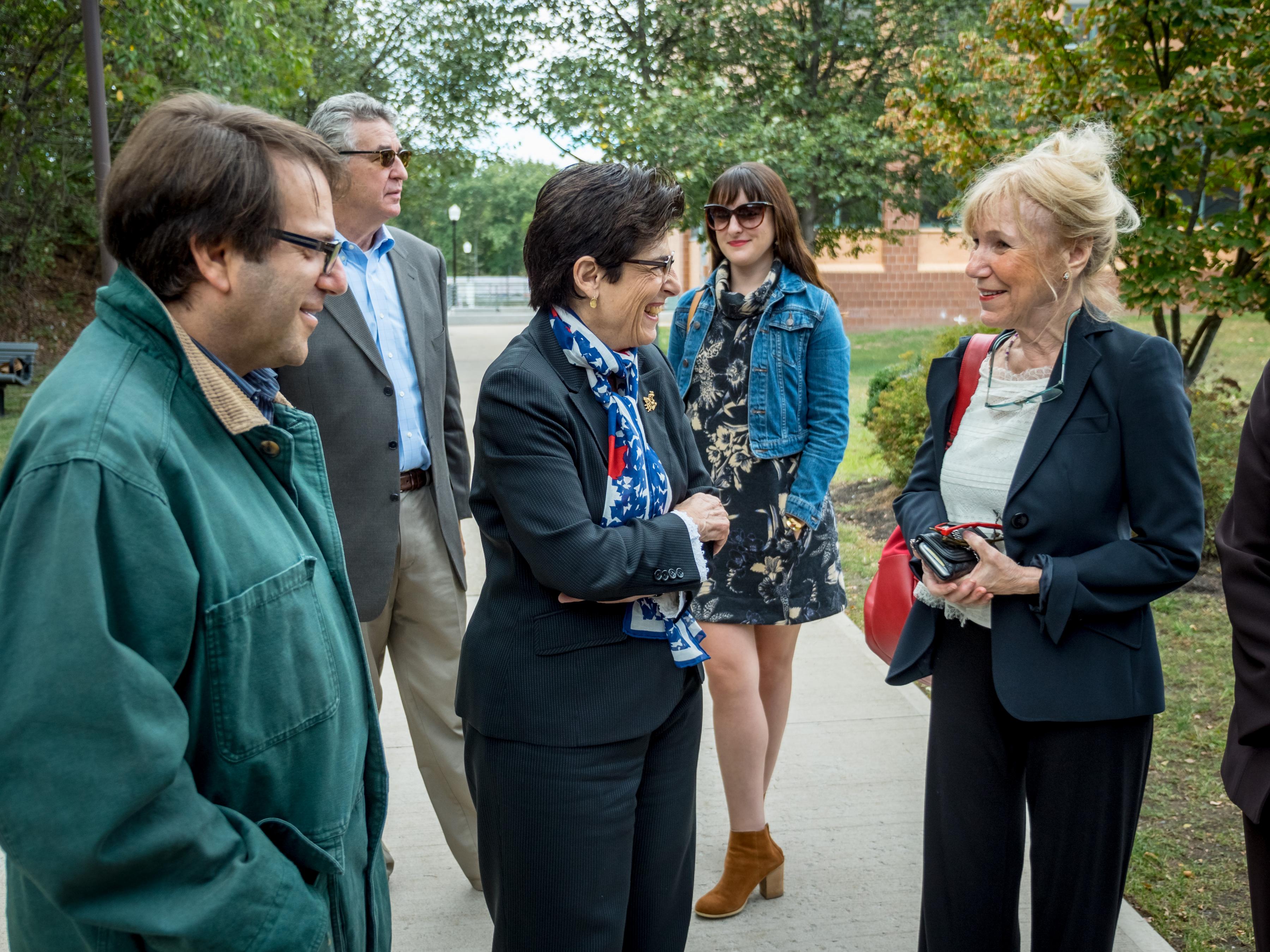 At the dedication of "Secret Totem."