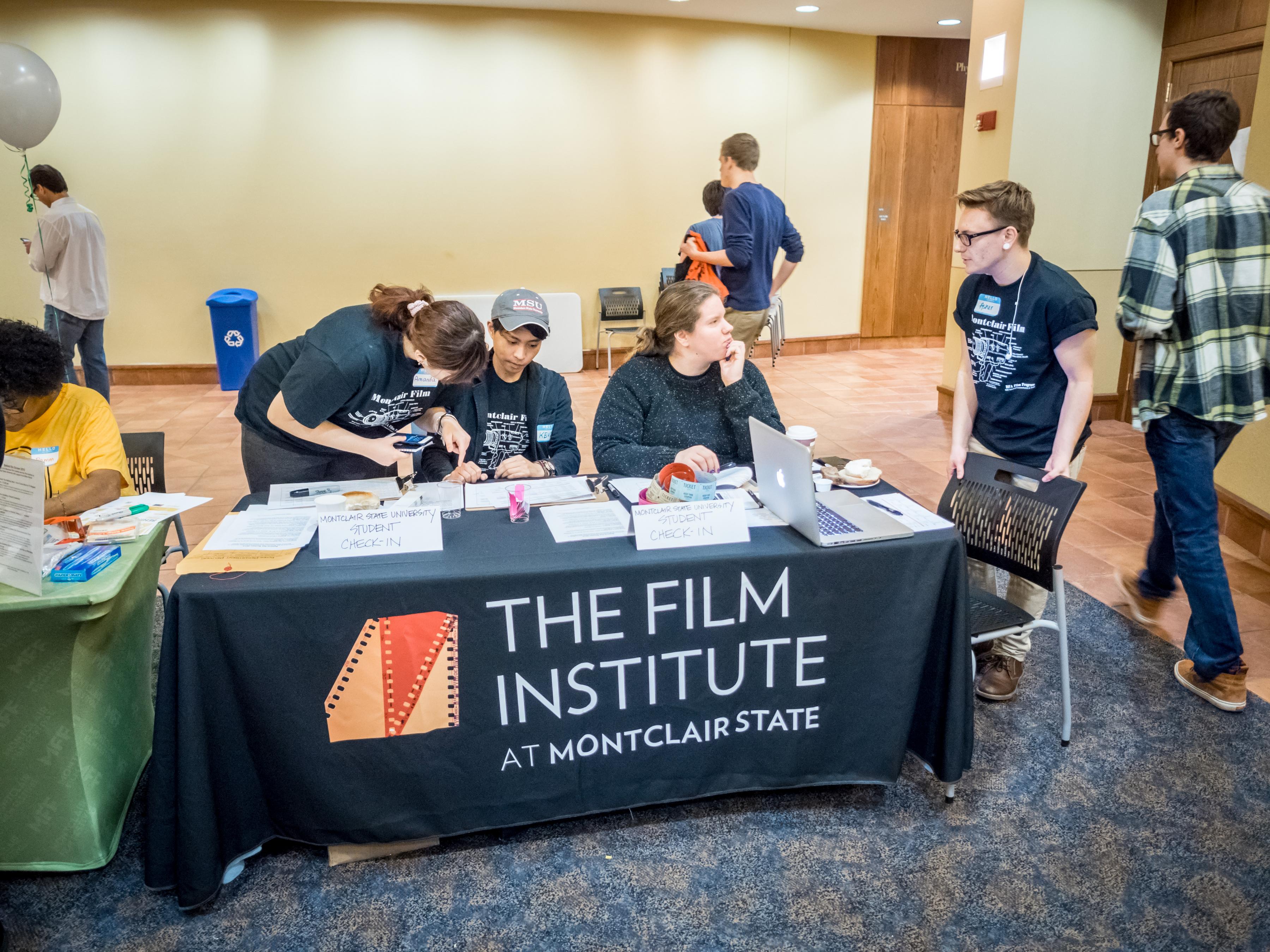 Behind the Screen series registration on Sunday, Dec 6, 2015.