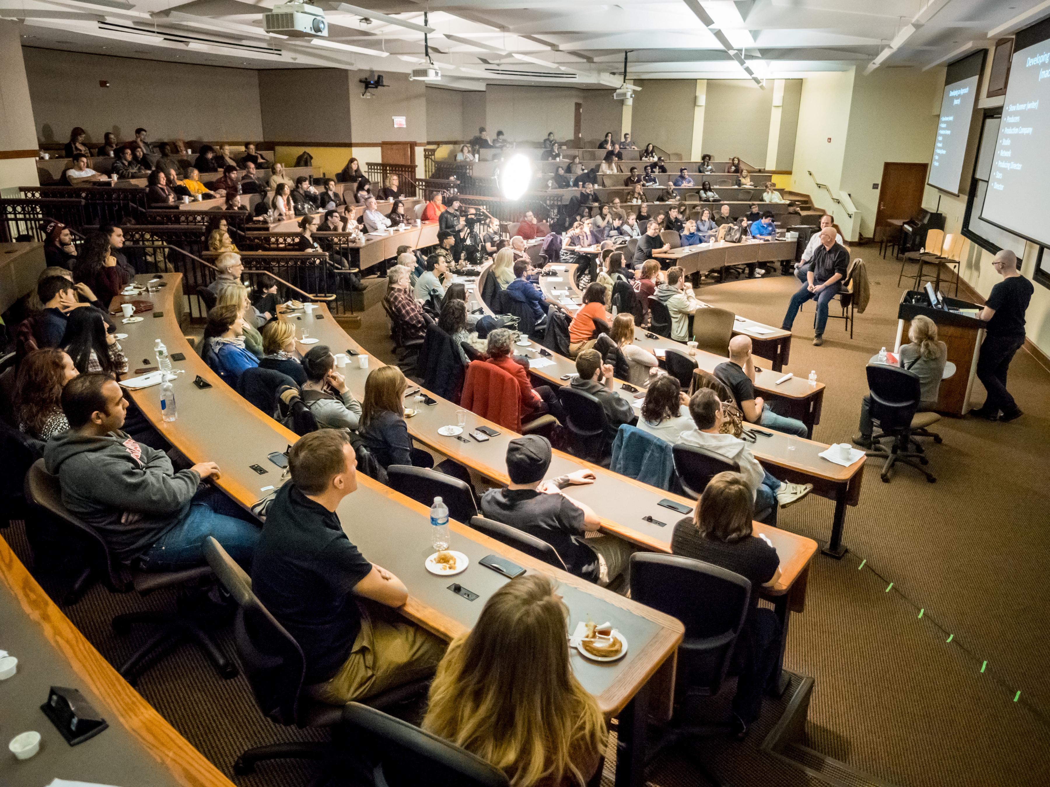 Director Michael Slovis and the audience at the 2015 Behind the Screen event.