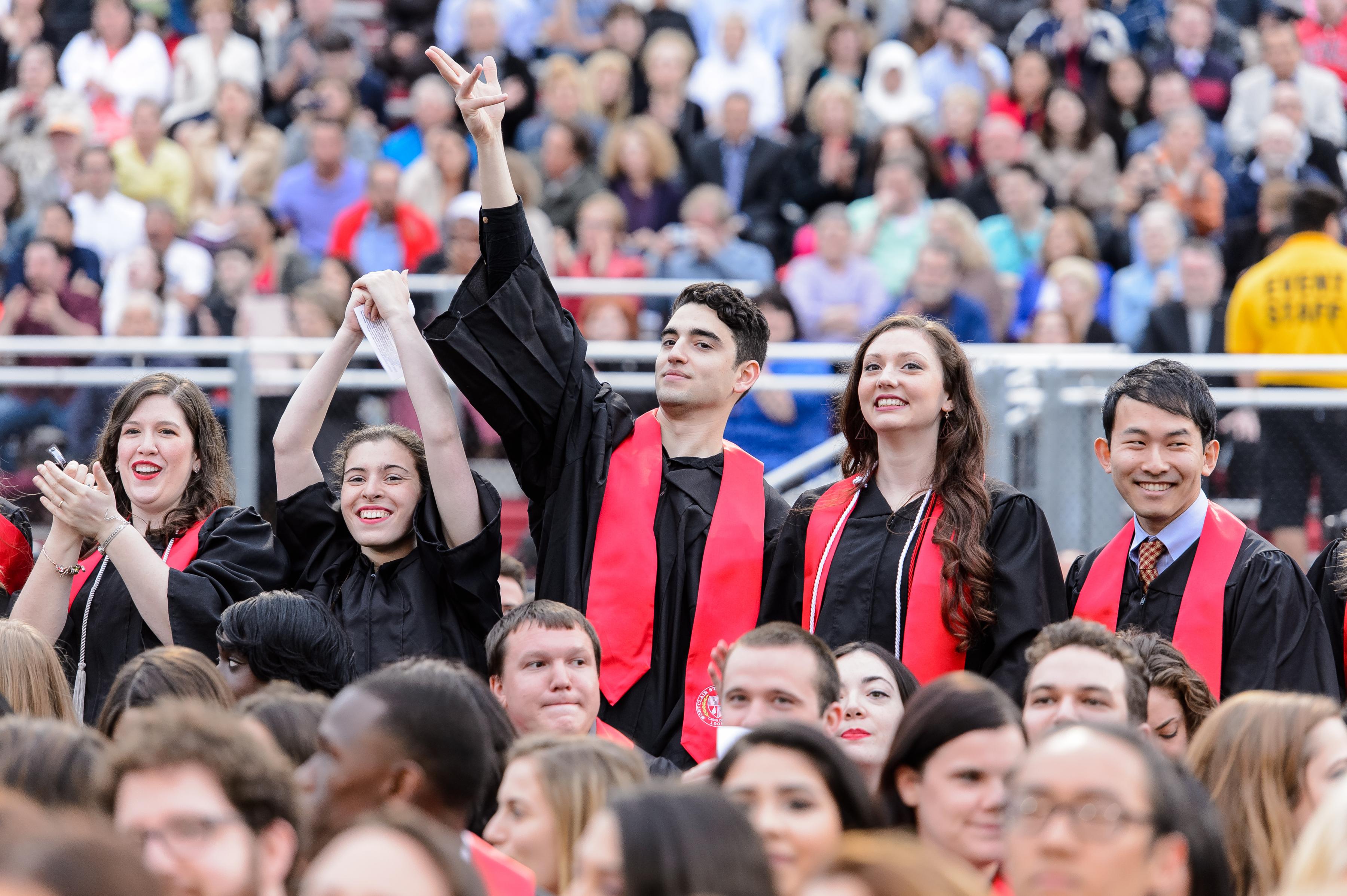 The College of the Arts graduates at Convocation 2015.