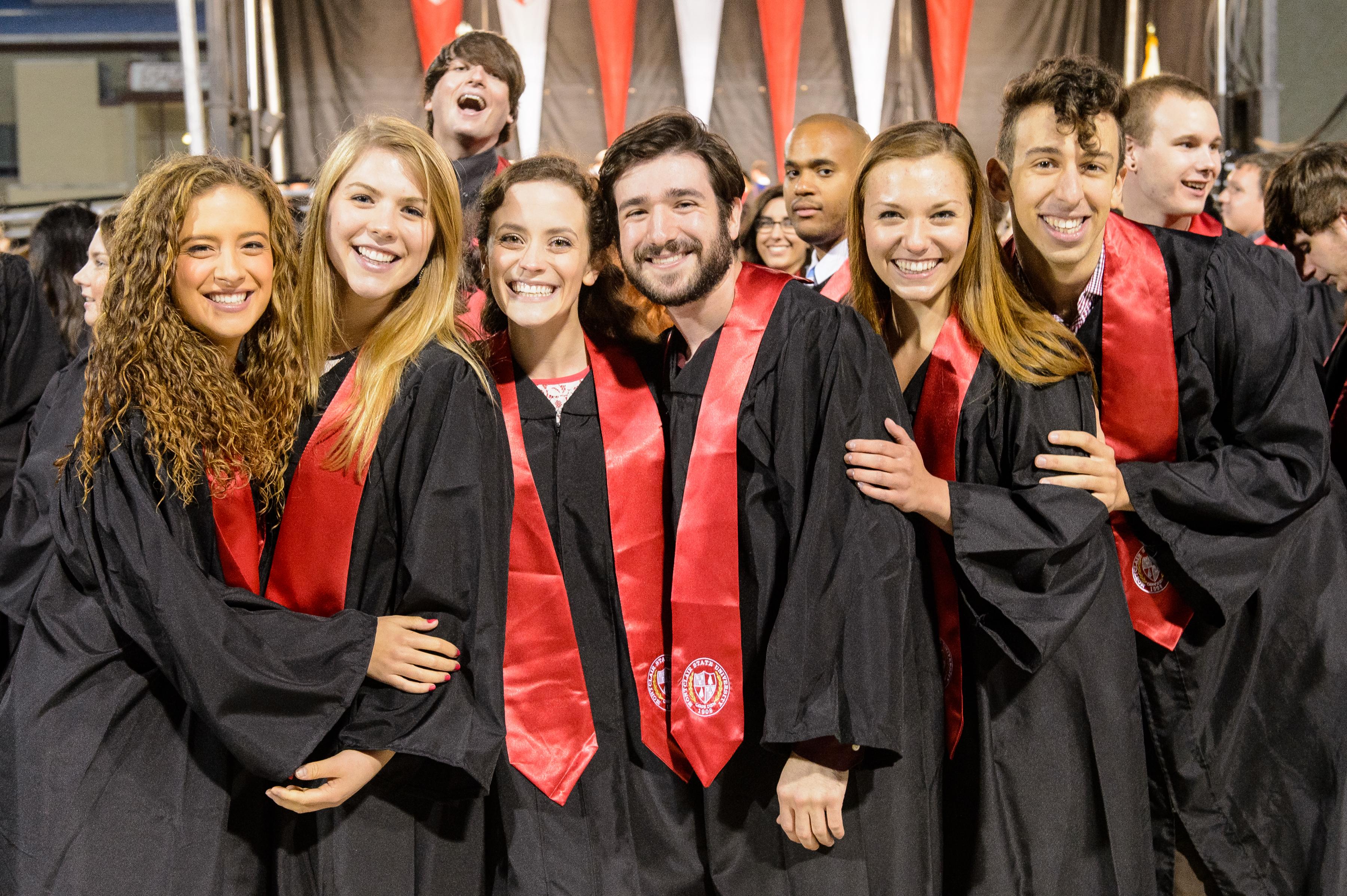 The College of the Arts graduates at Convocation, 2015.