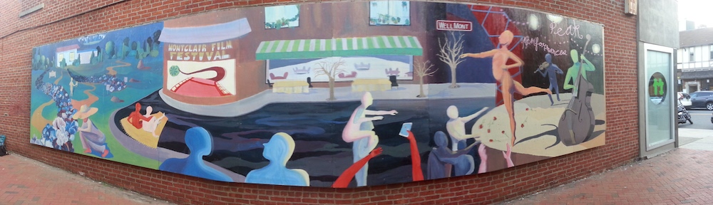 "Celebrating Montclair Arts" created by Art and Design Studio Art majors, Luisa Henao and Anthony Coplan (Project Coordinator: Prof. Julie Heffernan.)