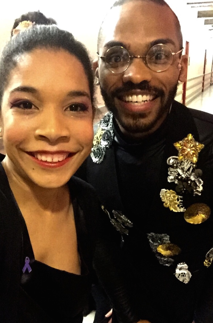 Prima Voce student singers preparing for their performance in Mendelsohn's "A Midsummer Night's Dream" in collaboration with the New Jersey Symphony Orchestra and The Shakespeare Theatre of New Jersey, in January 2016.
