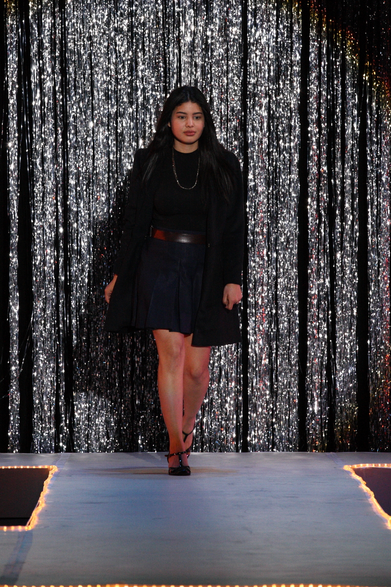 On the runway at the Annual Fashion Show 2015