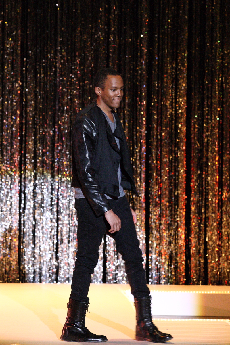 On the runway at the Annual Fashion Show 2015