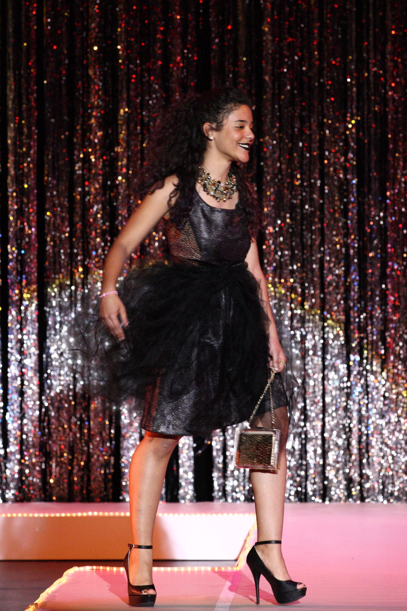On the runway at the Annual Fashion Show 2015