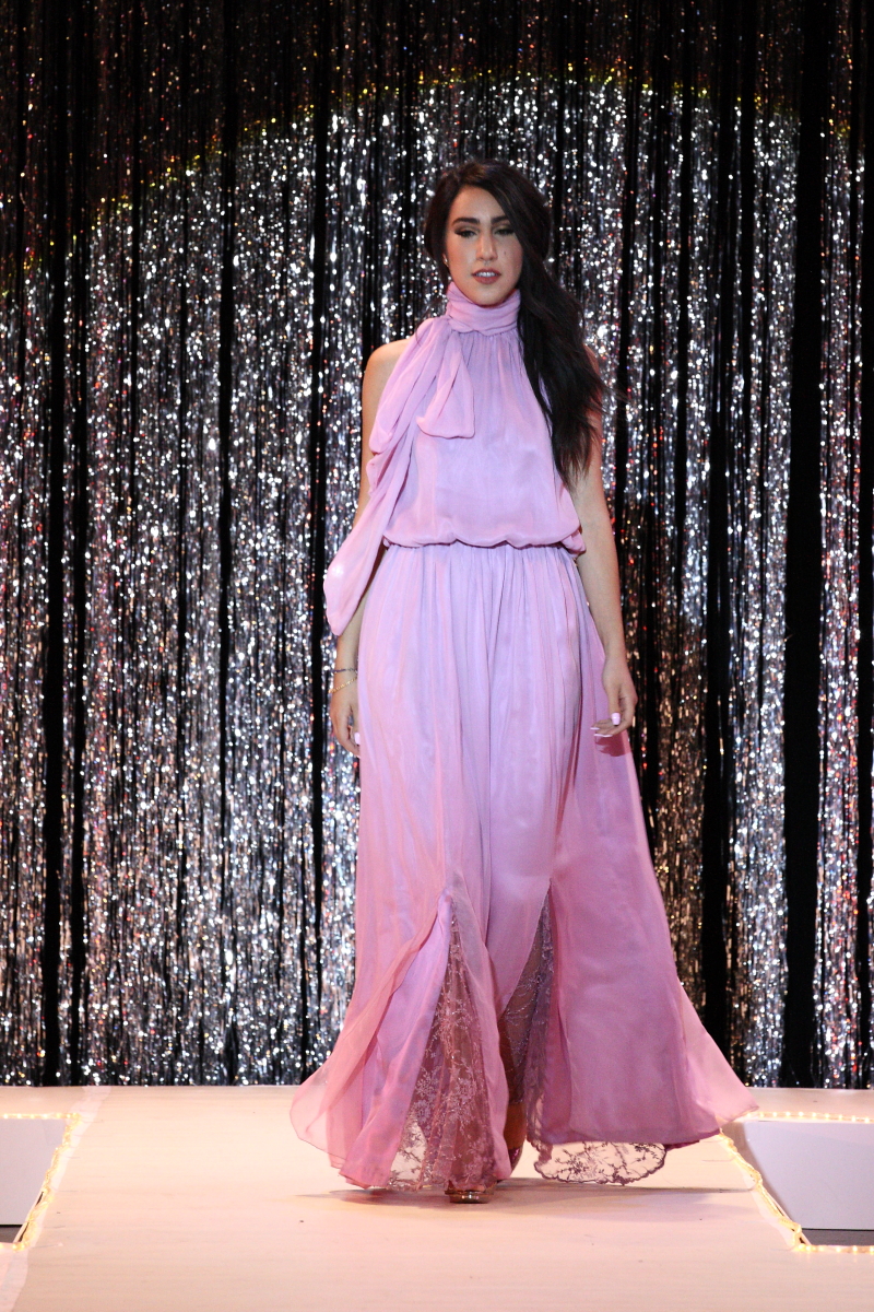 On the runway at the Annual Fashion Show 2015