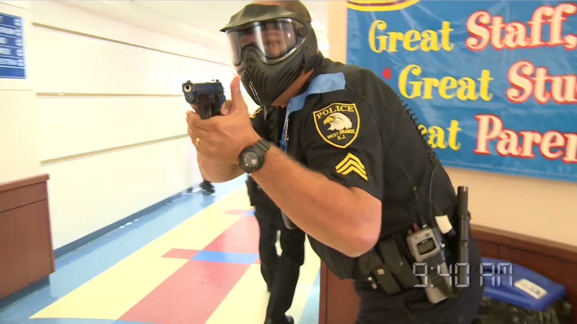 A still of police officers in action in the film"Critical Incident Critical Response."