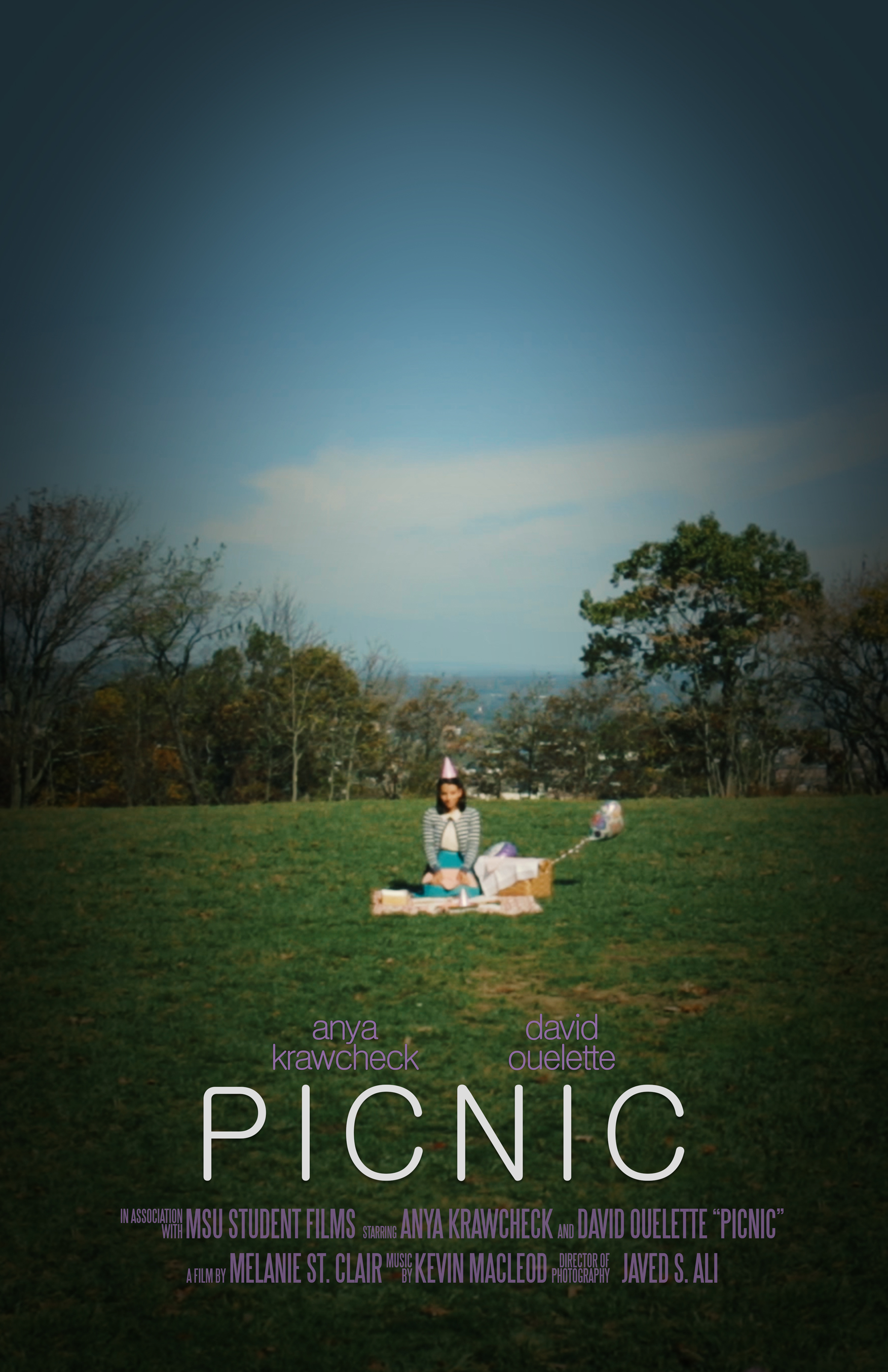 "Picnic" film poster, part of in the New Visions from MSU short film lineup at the 2015 Montclair Film Festival.