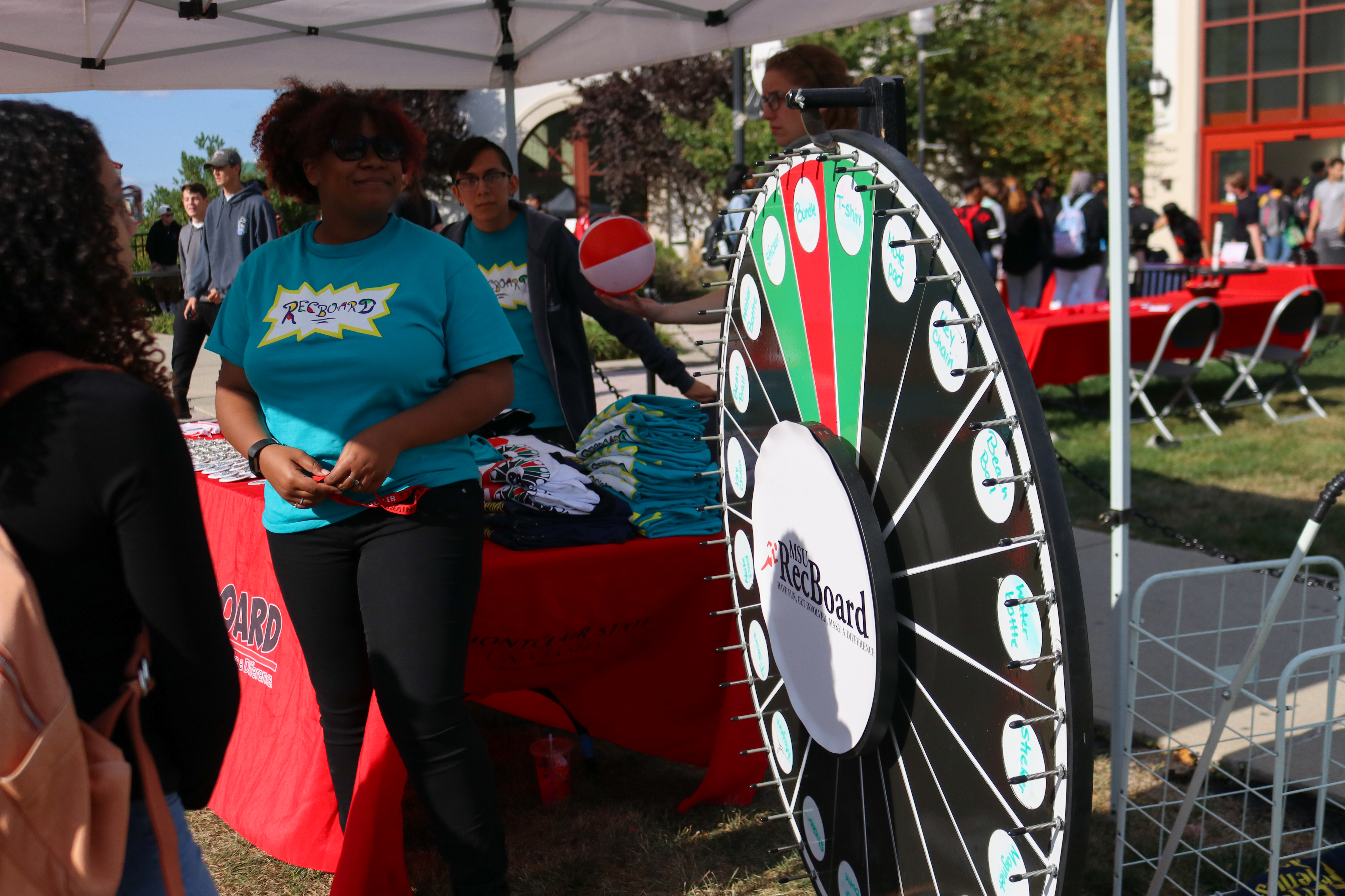 RecBoard showing off the wheel at Rec Fest