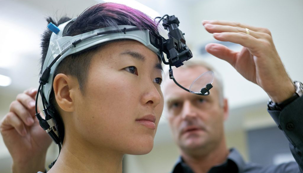 Exercise Science professor working with equipment