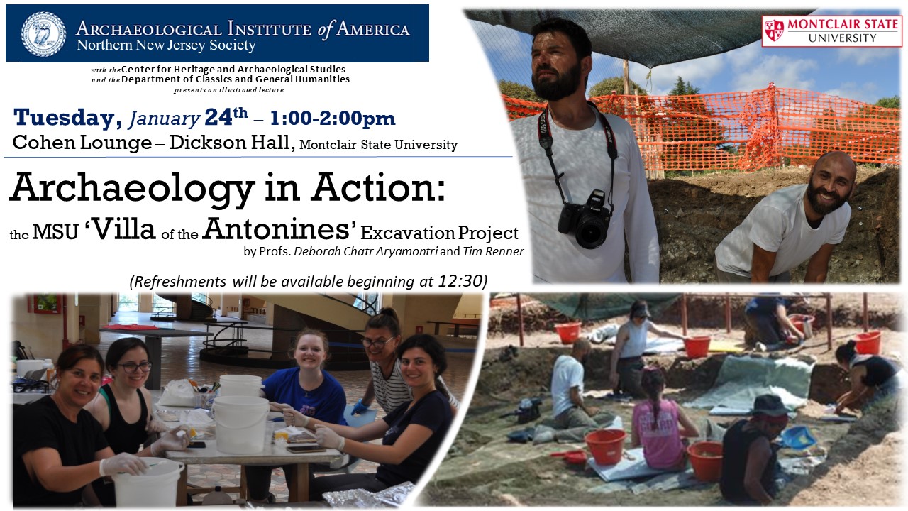 Archaeology in Action University Calendar Montclair State University