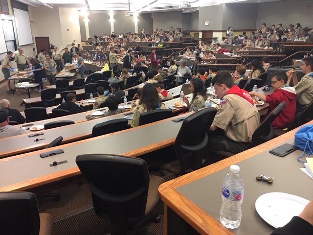 scouts in auditorium
