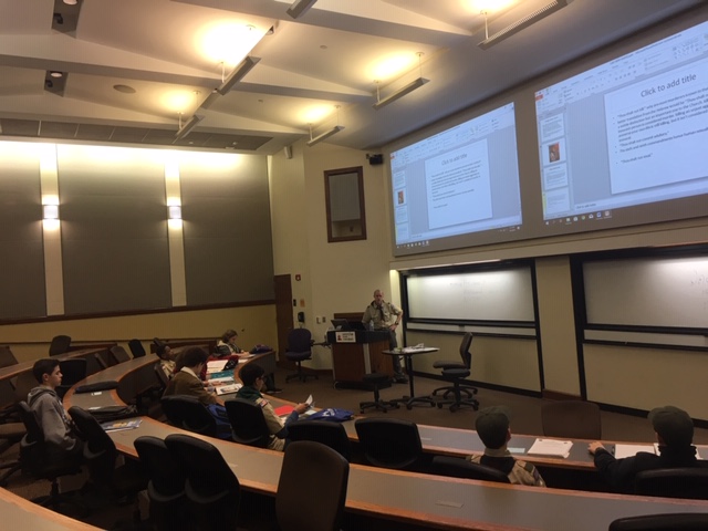 scouts in auditorium