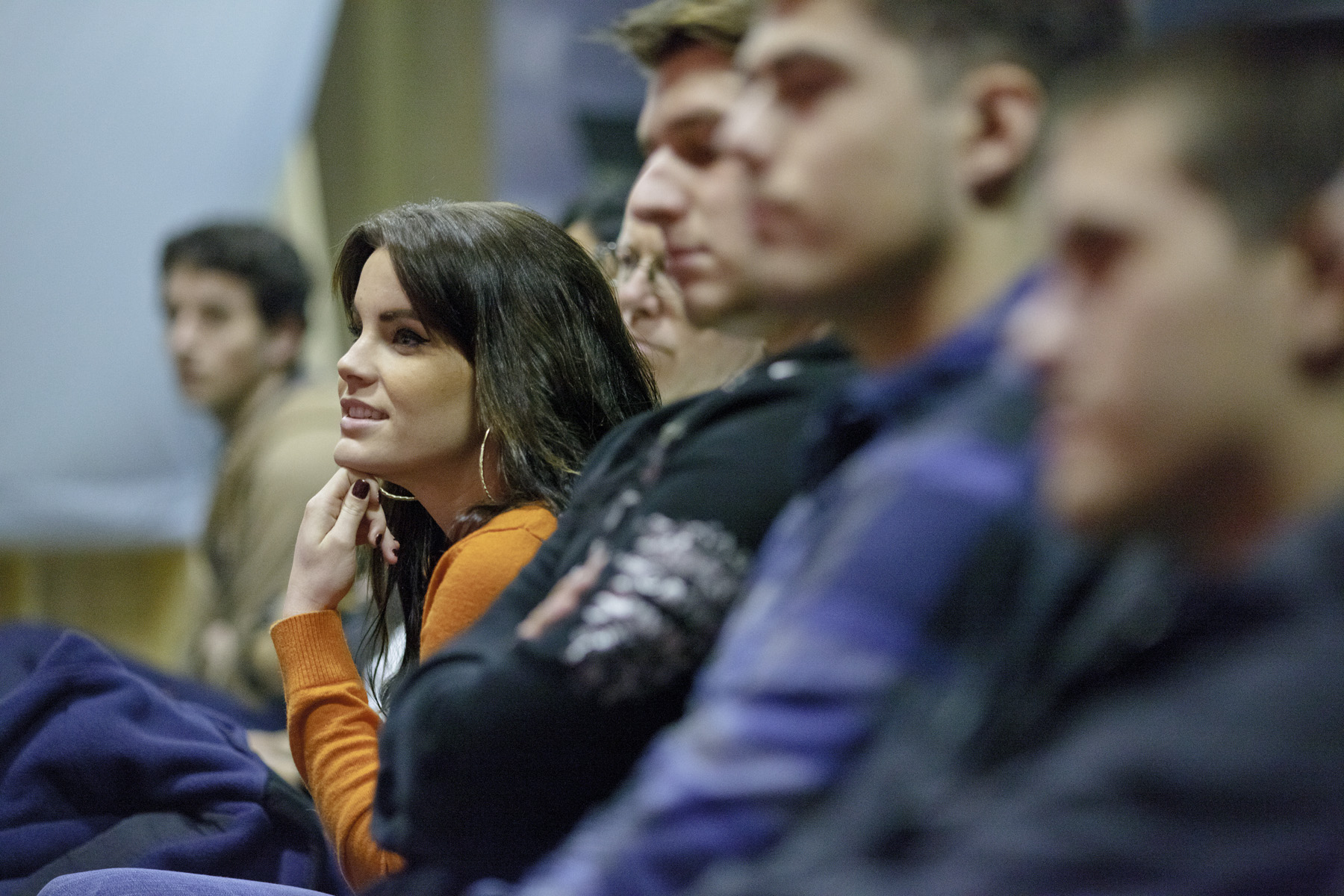 Kaminski and Scheld engaged the audience with stories and offered sound advice for those going into the broadcast industry.