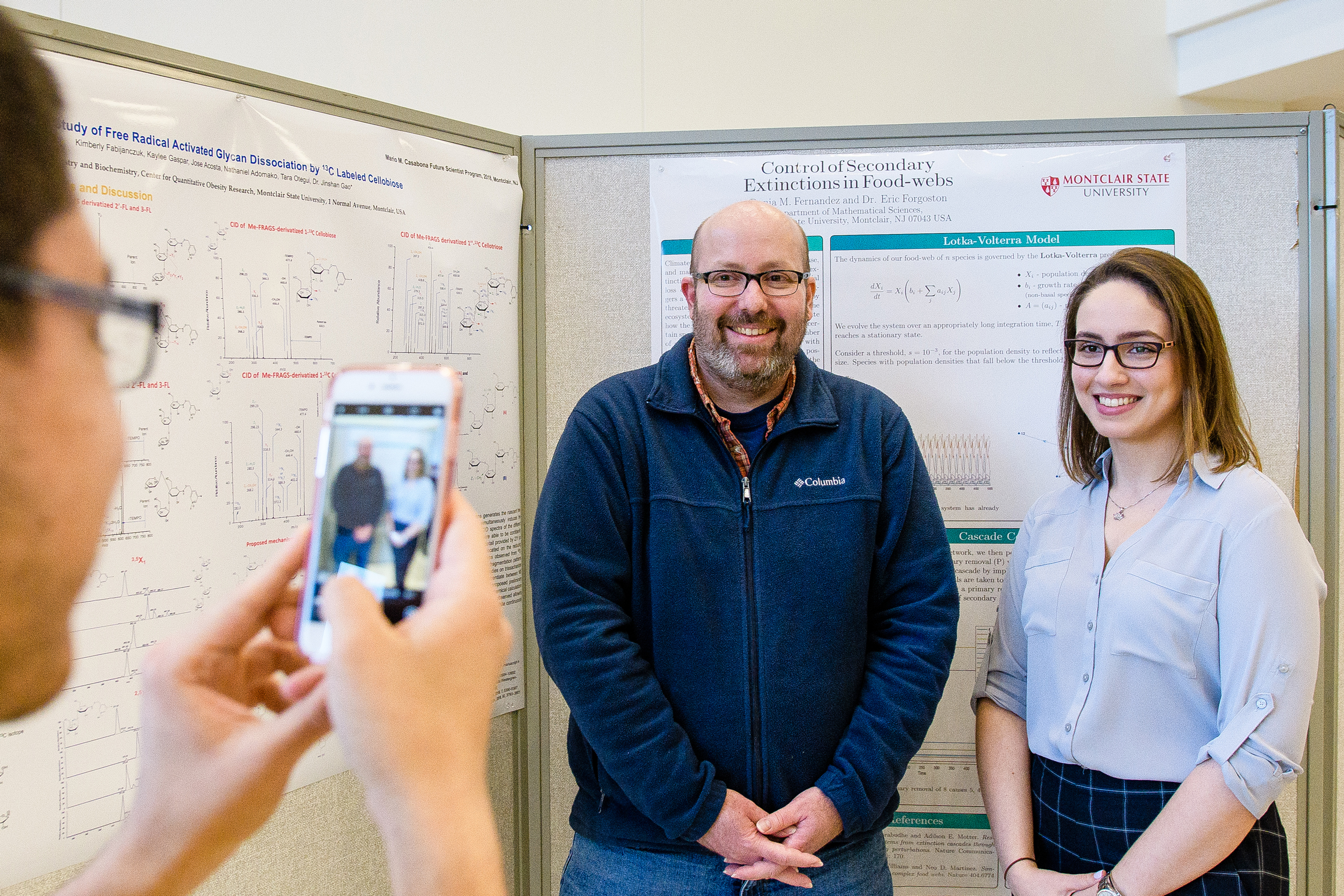Dunia Fernandez with her mentor, Dr. Eric Forgoston