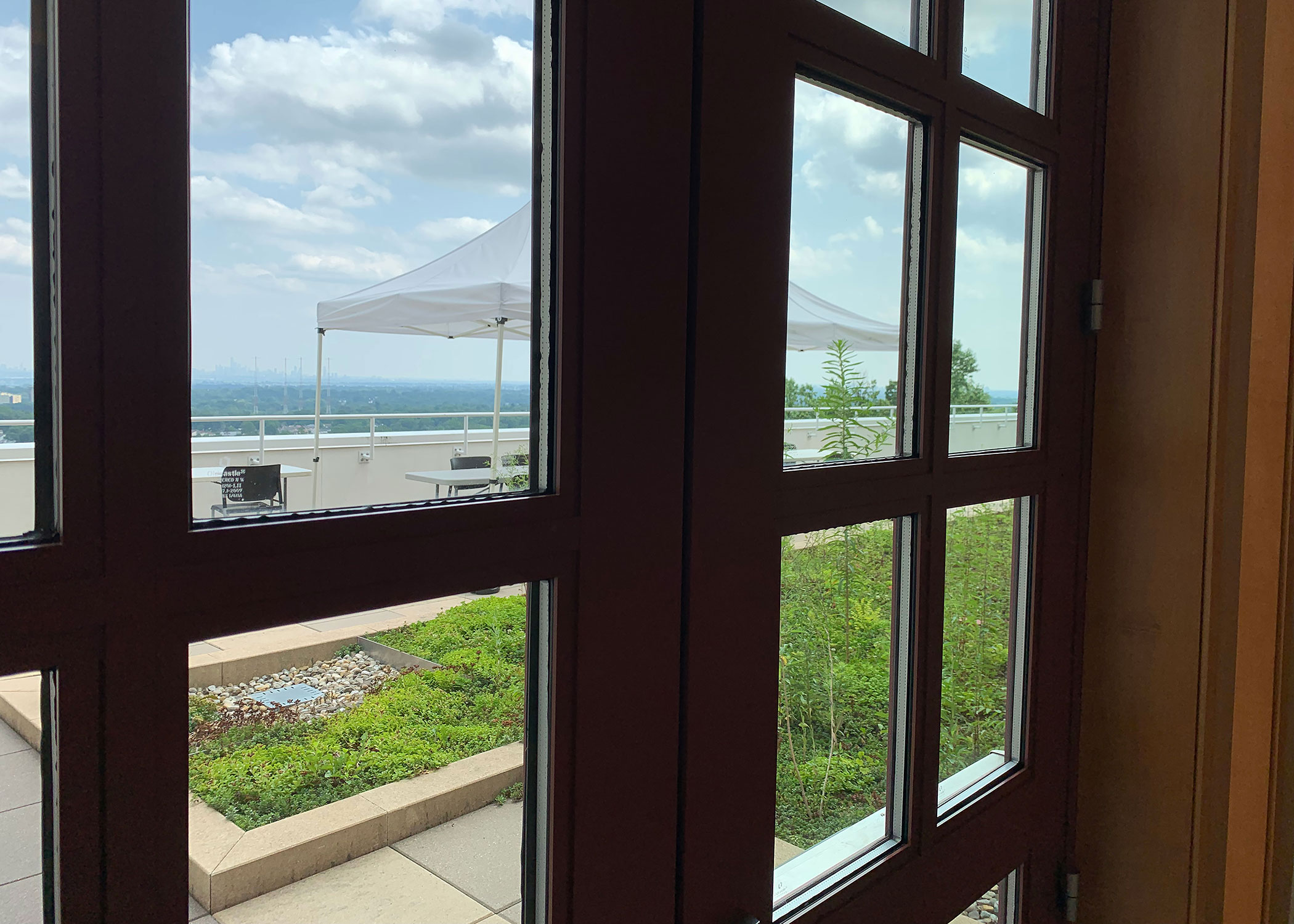 CELS green terrace third floor access door