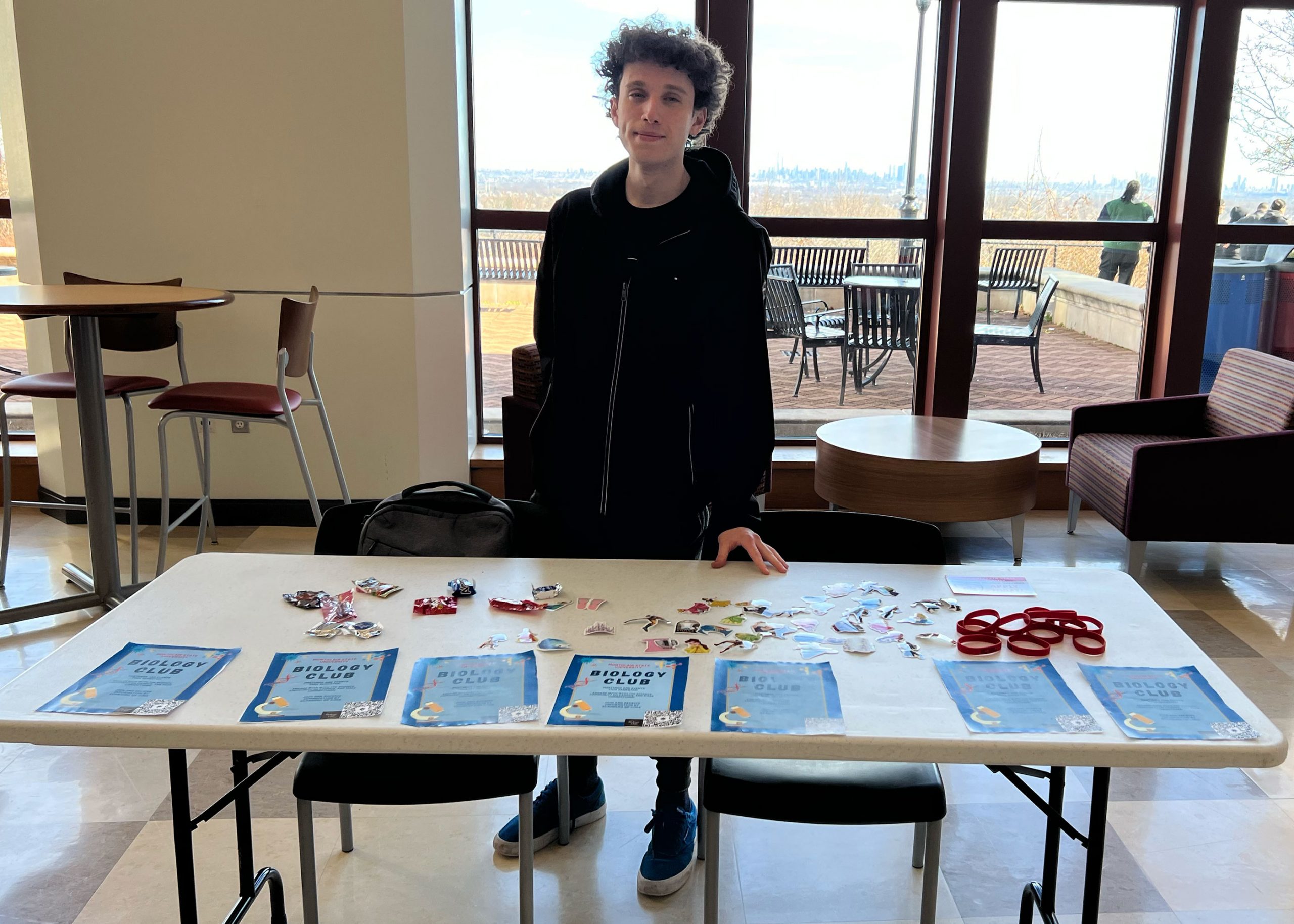 Biology Club table at STEM-Powerment org fair