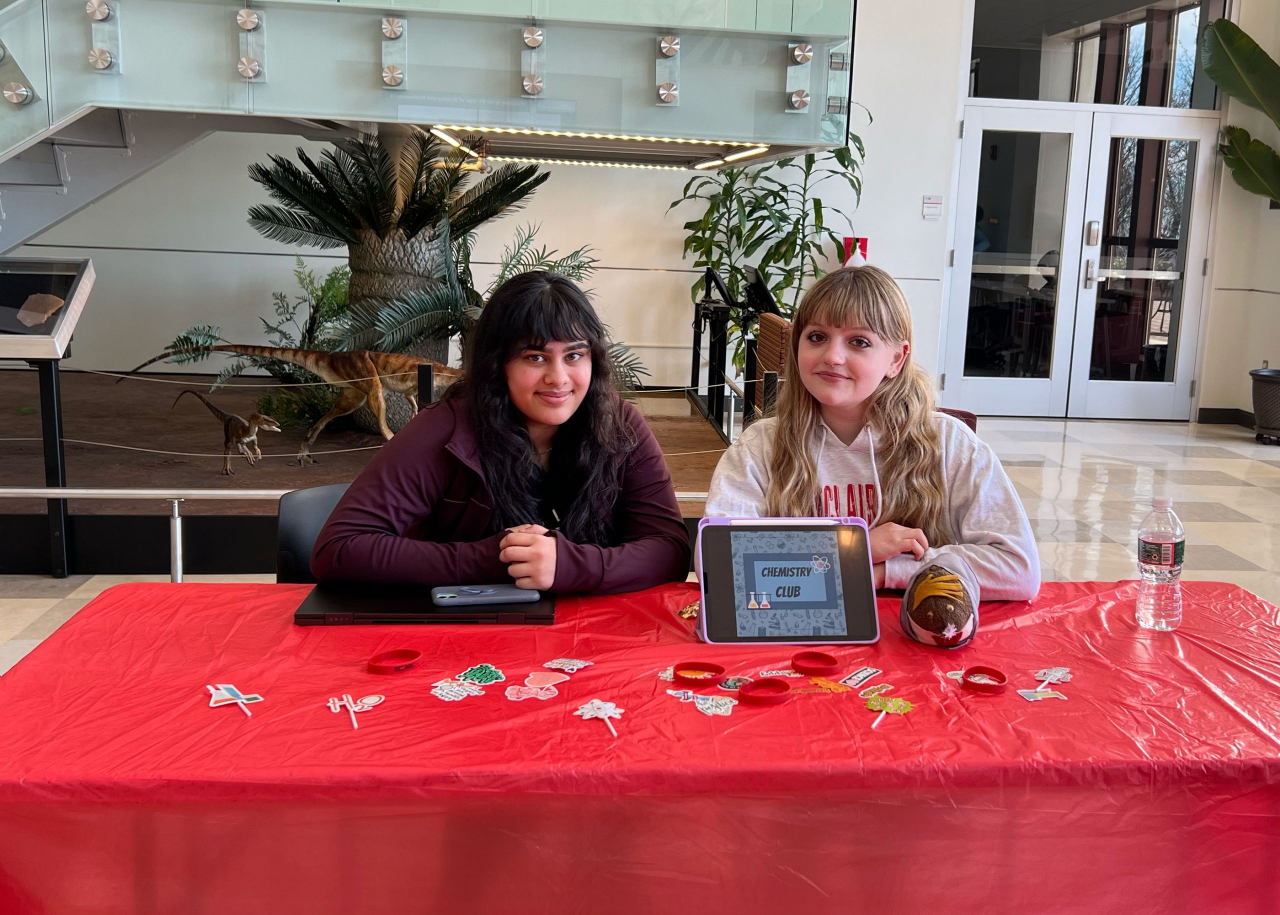 Chemistry Club table at STEM-Powerment org fair