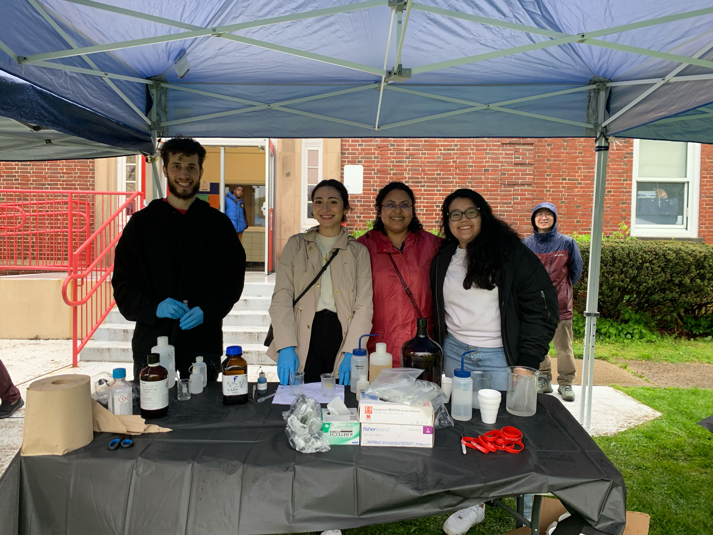 Chemistry club table outside at the STEM Festival