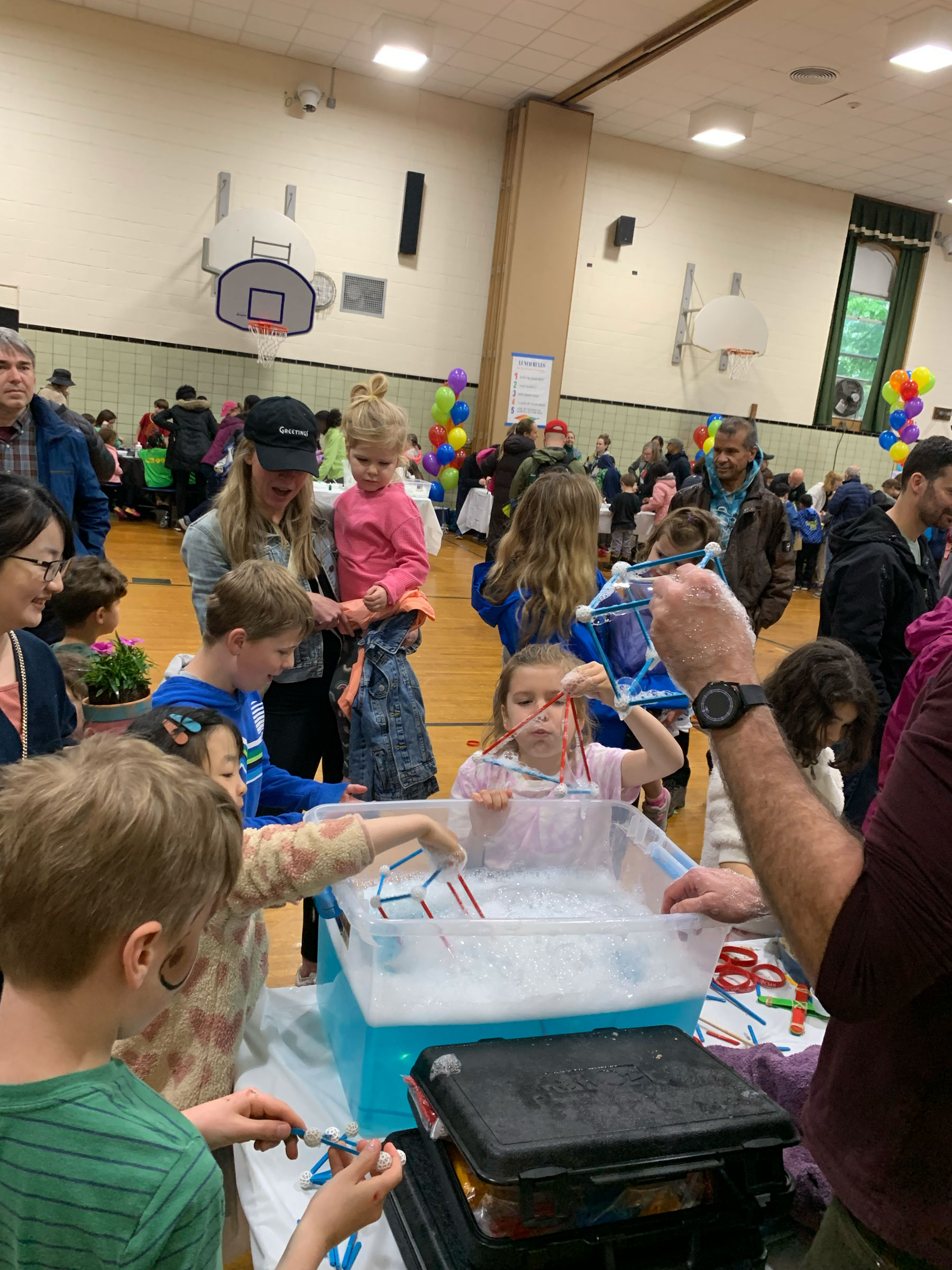 elementary school students at Math table