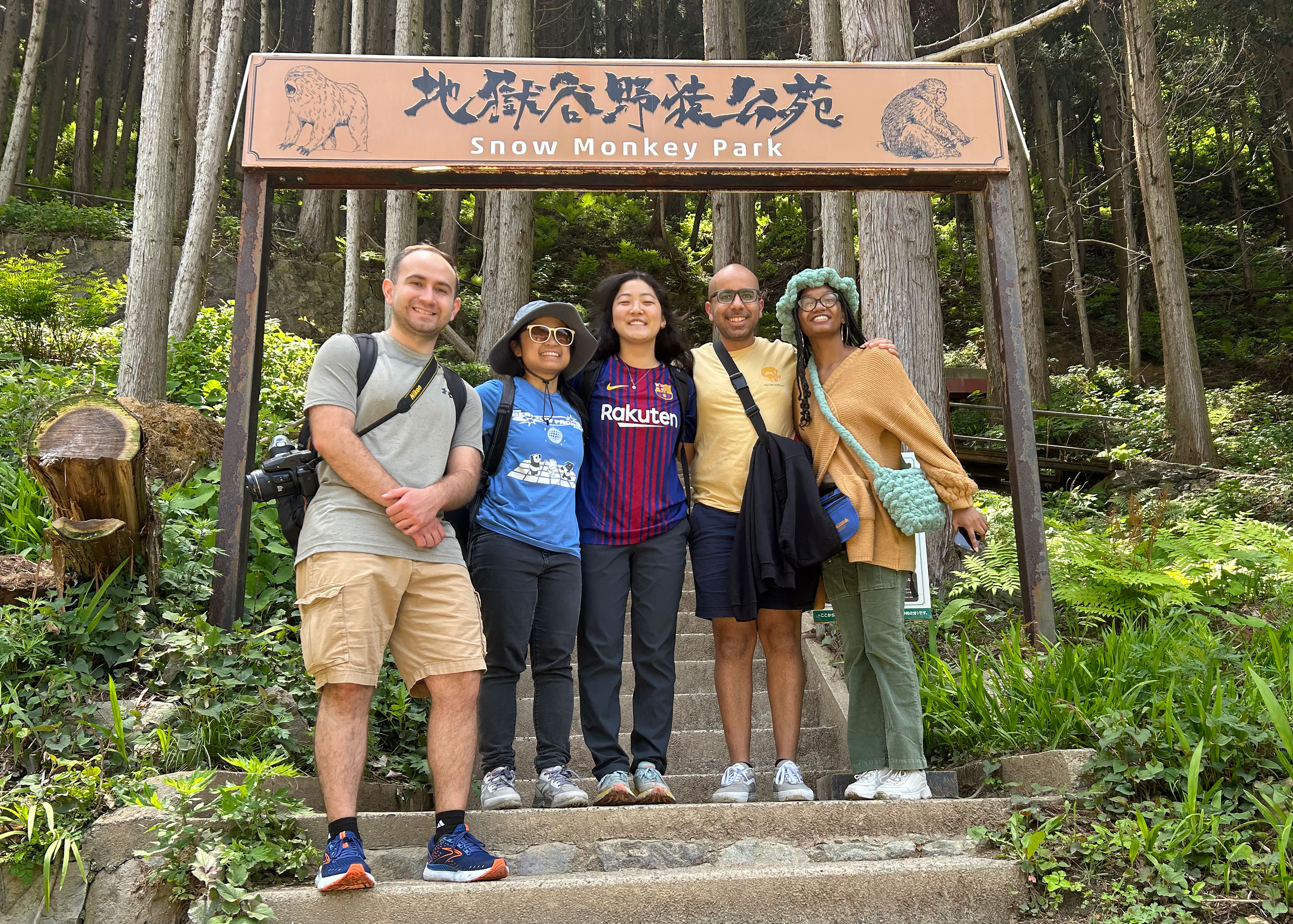 group photo on steps