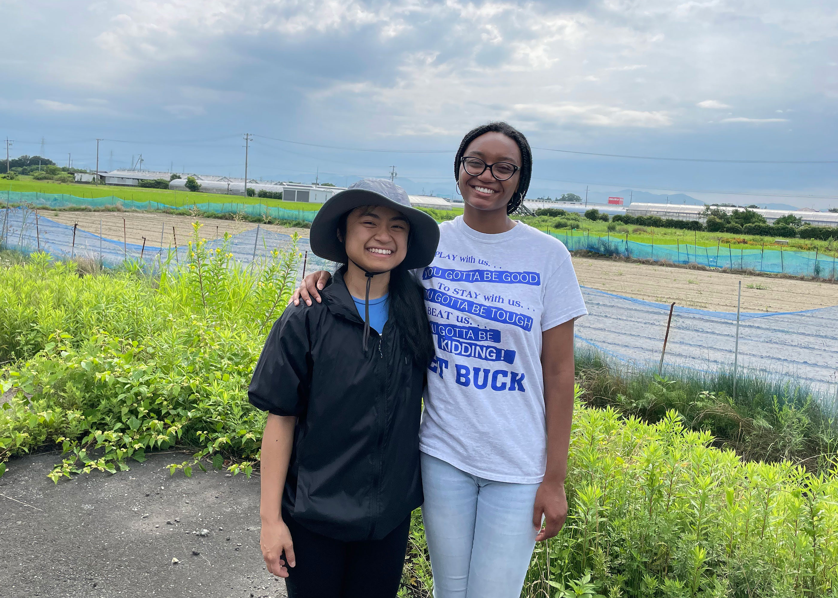 Samantha and Taliya together while on a hike