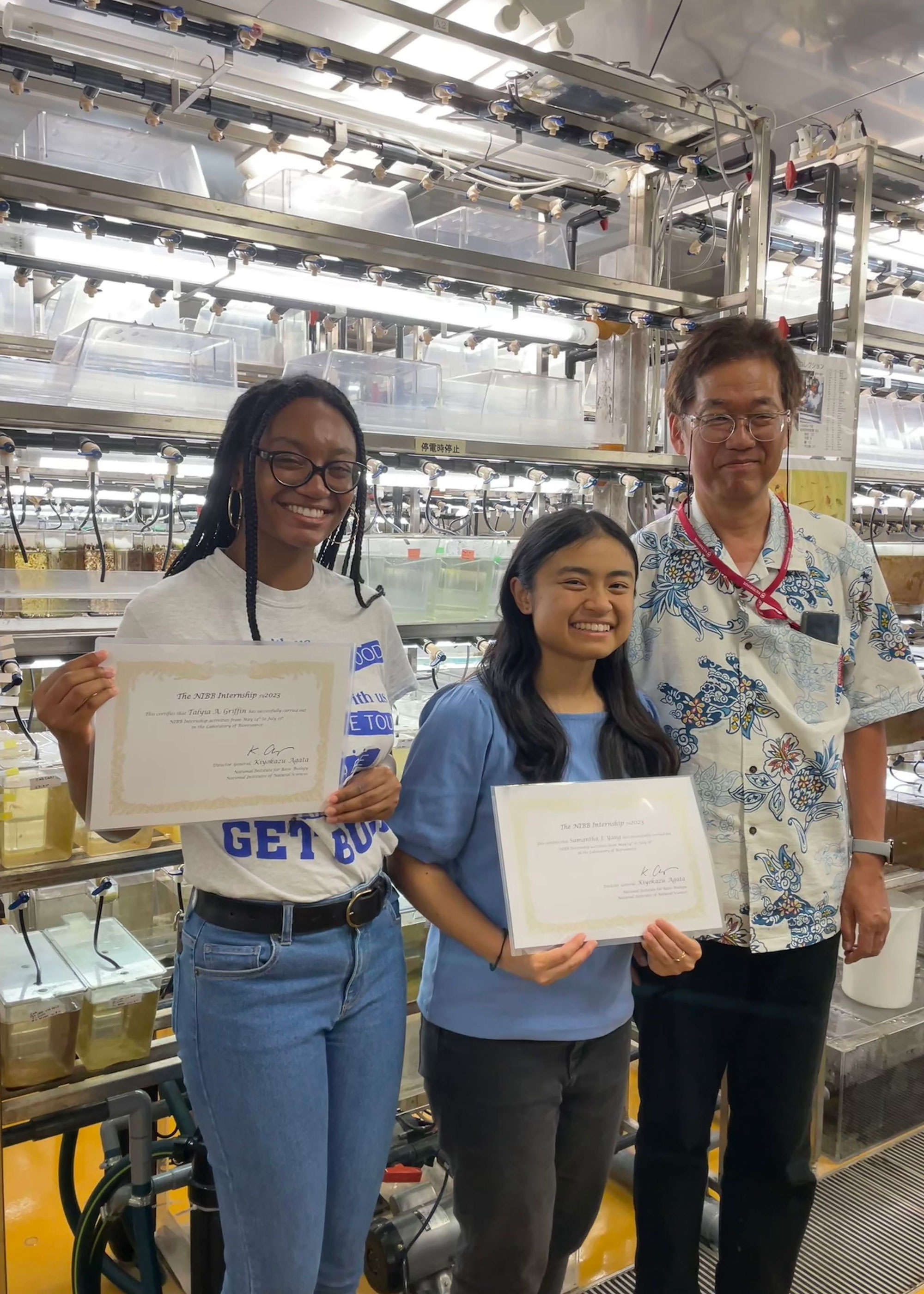 students with certificates