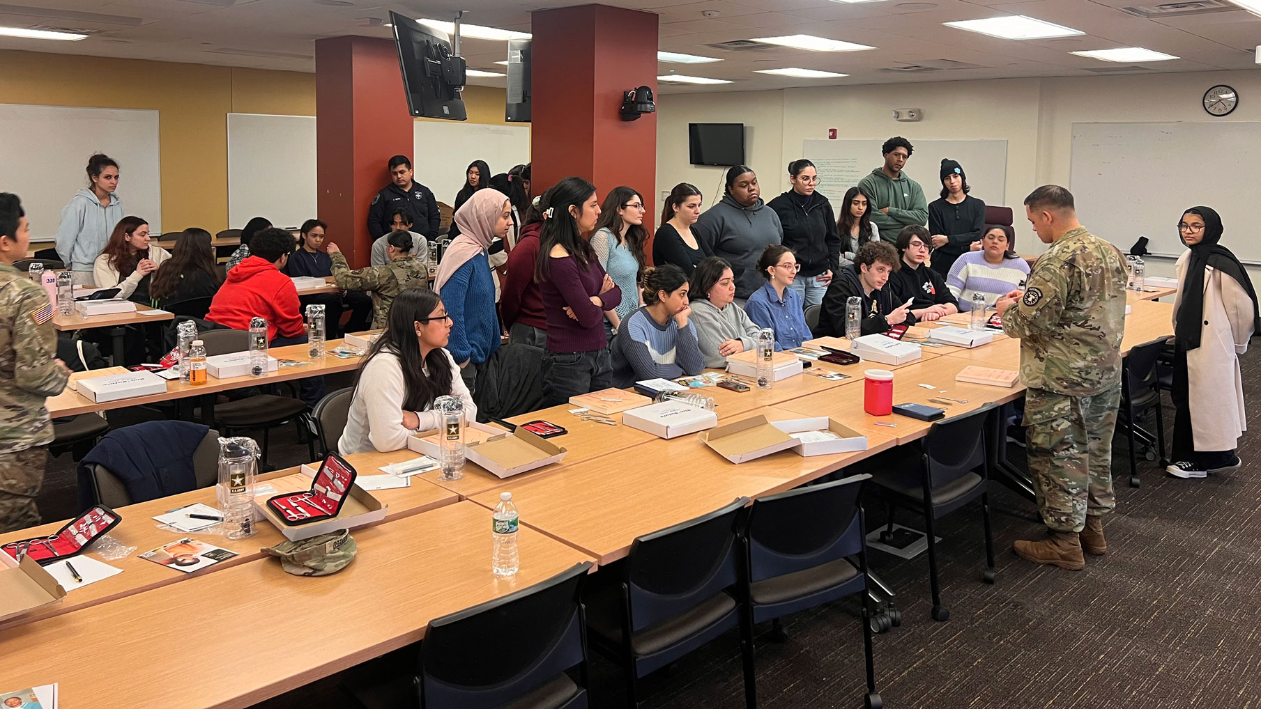 HOSA Hosts Suture Clinic With U.S. Army Healthcare Professionals