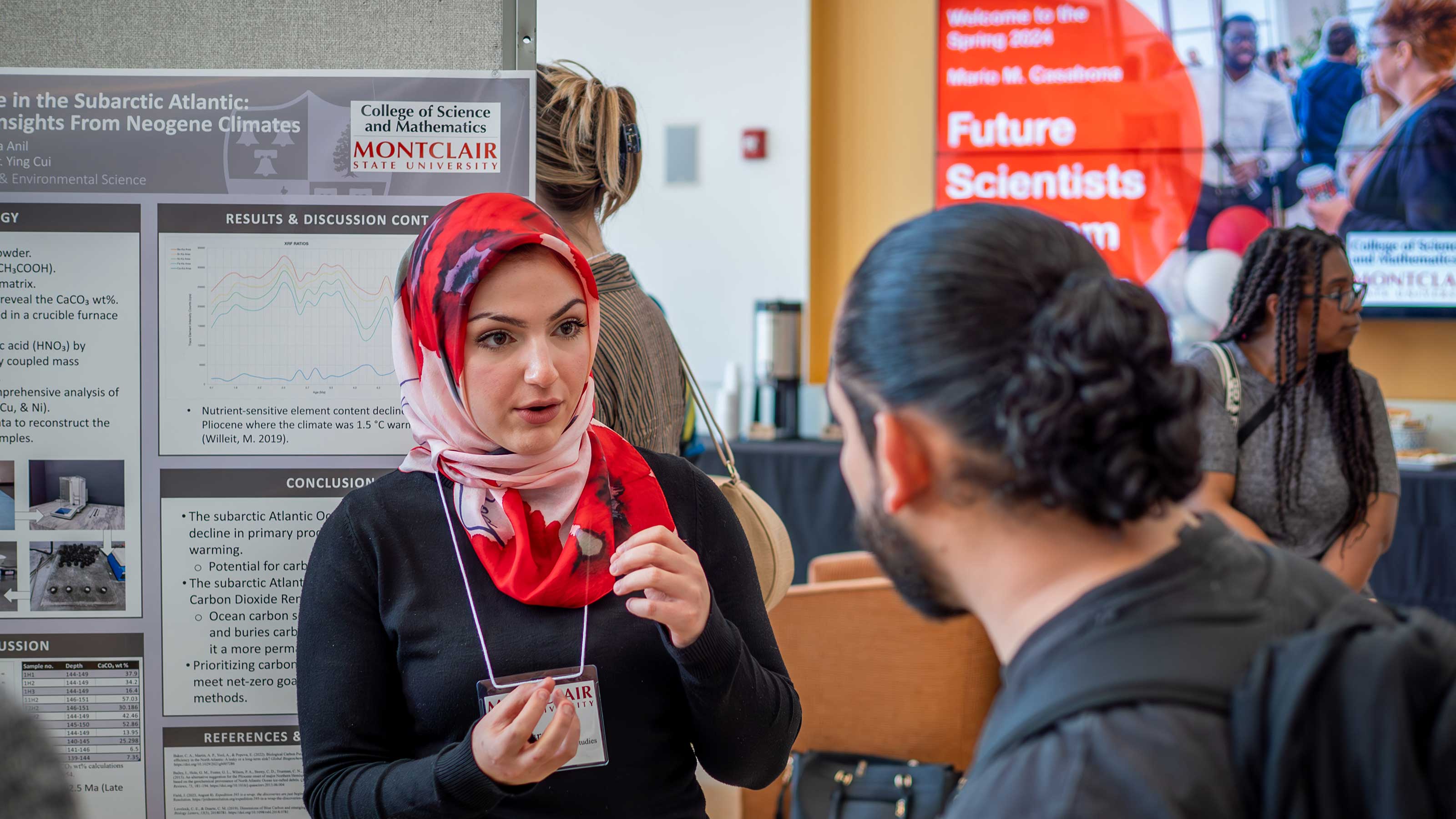 Busra Anil during poster session at the Spring 2024 Casabona Competition