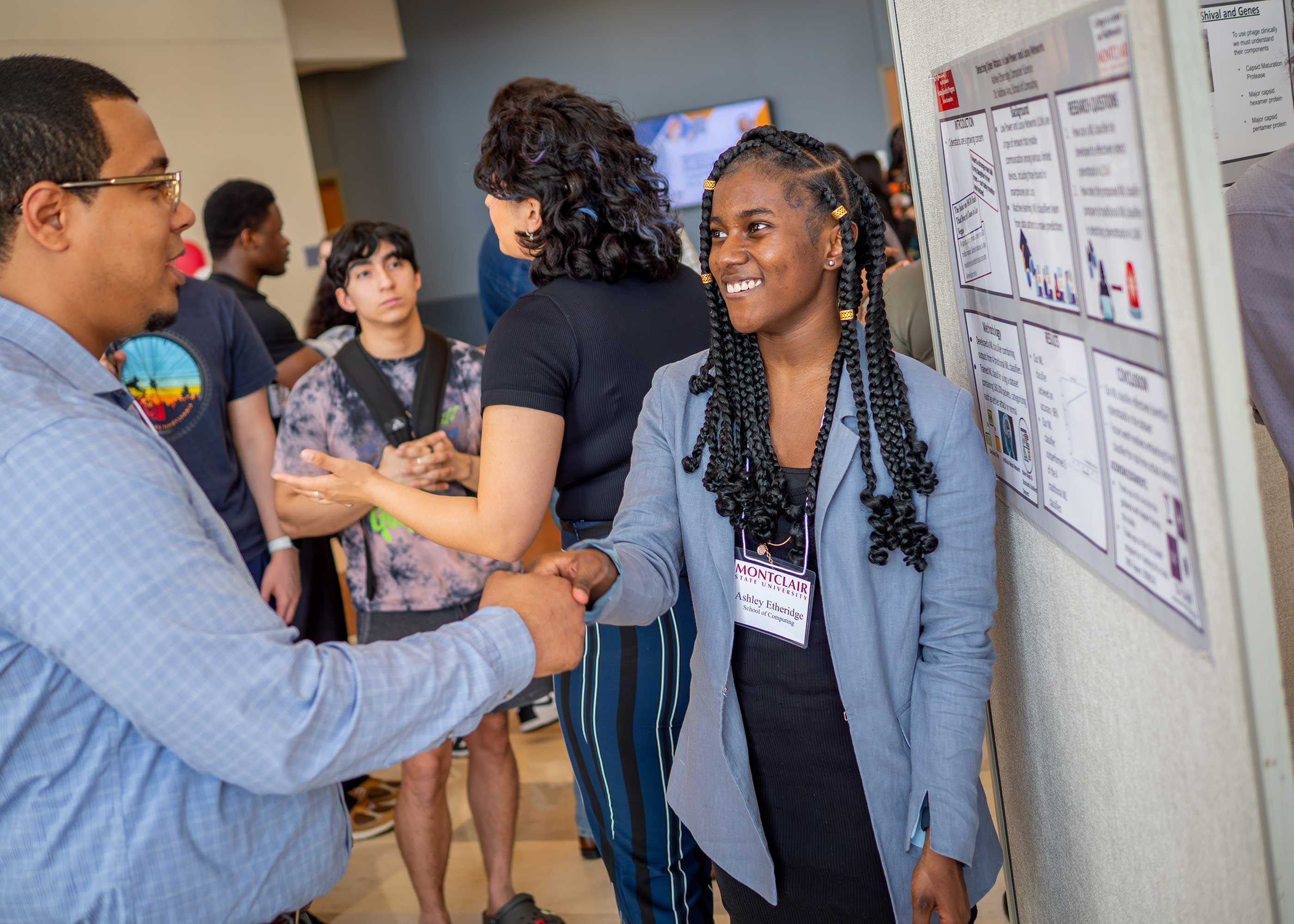 Ashley Etheridge during poster session at the Spring 2024 Casabona Competition