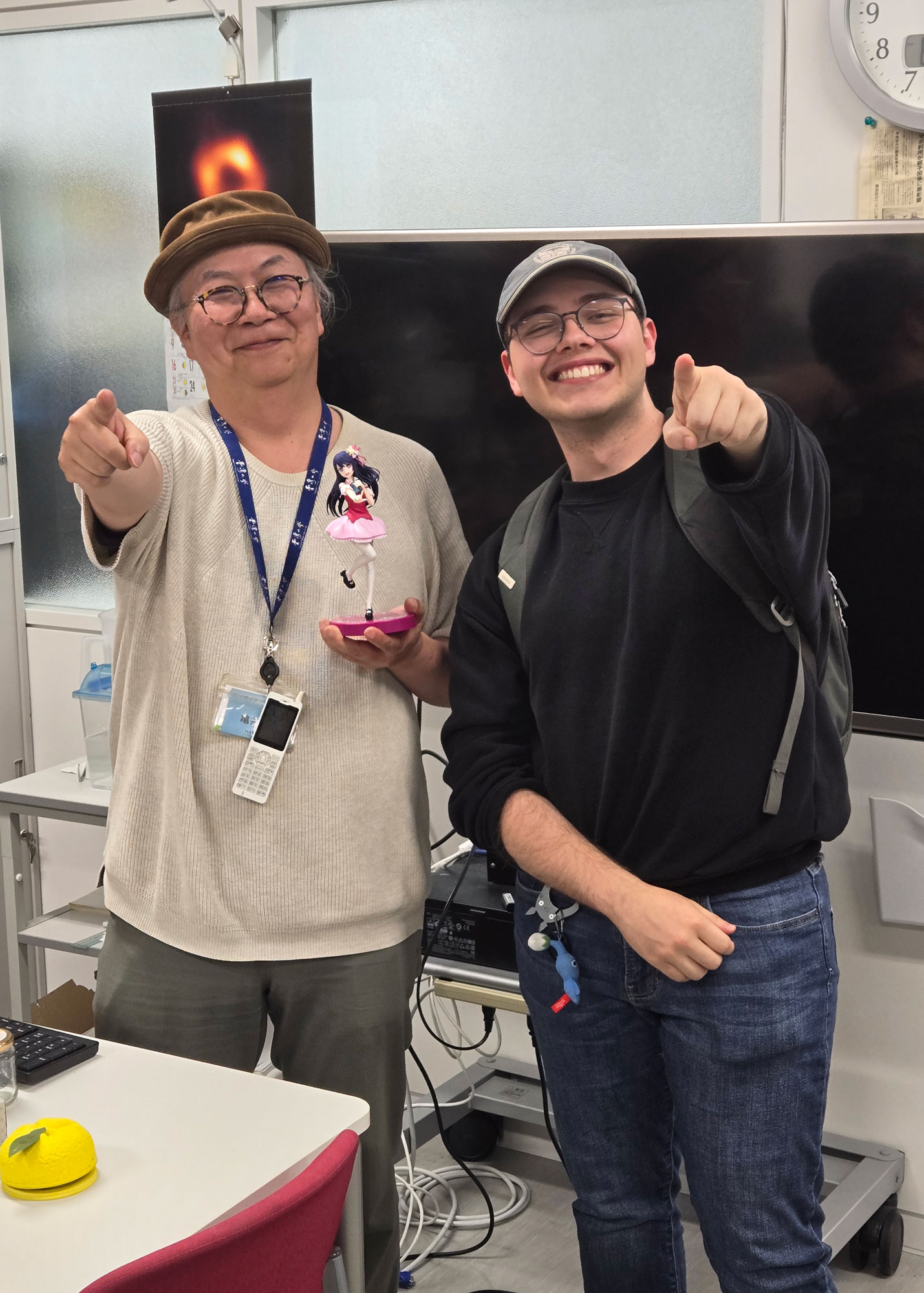 student mentor pointing