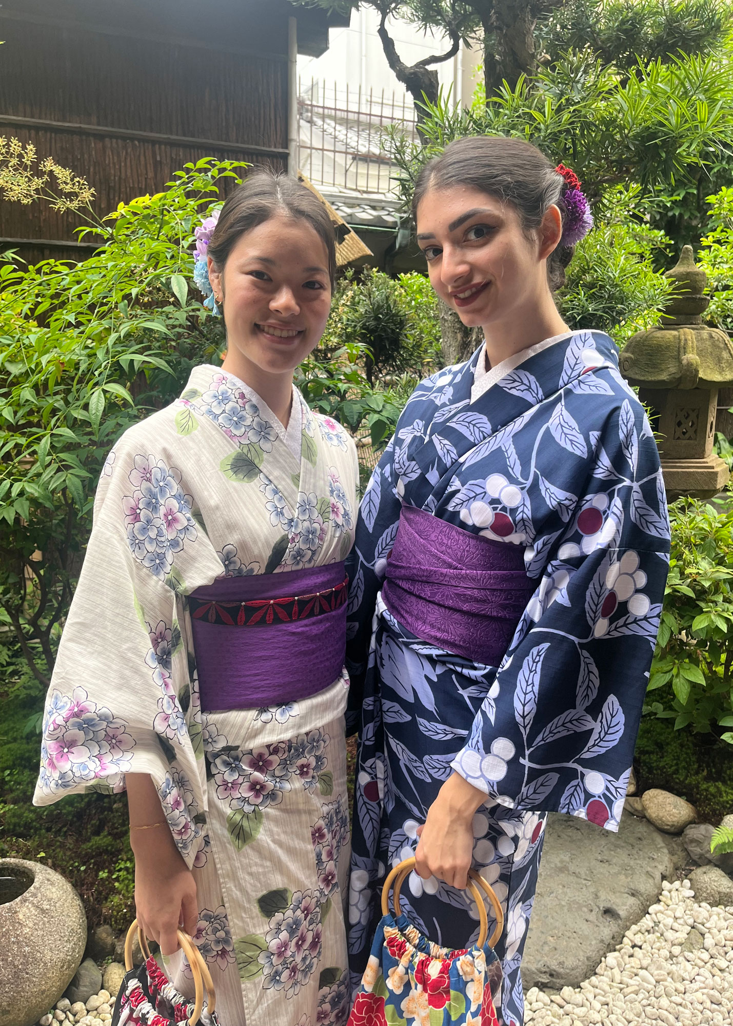 students wearing kimonos