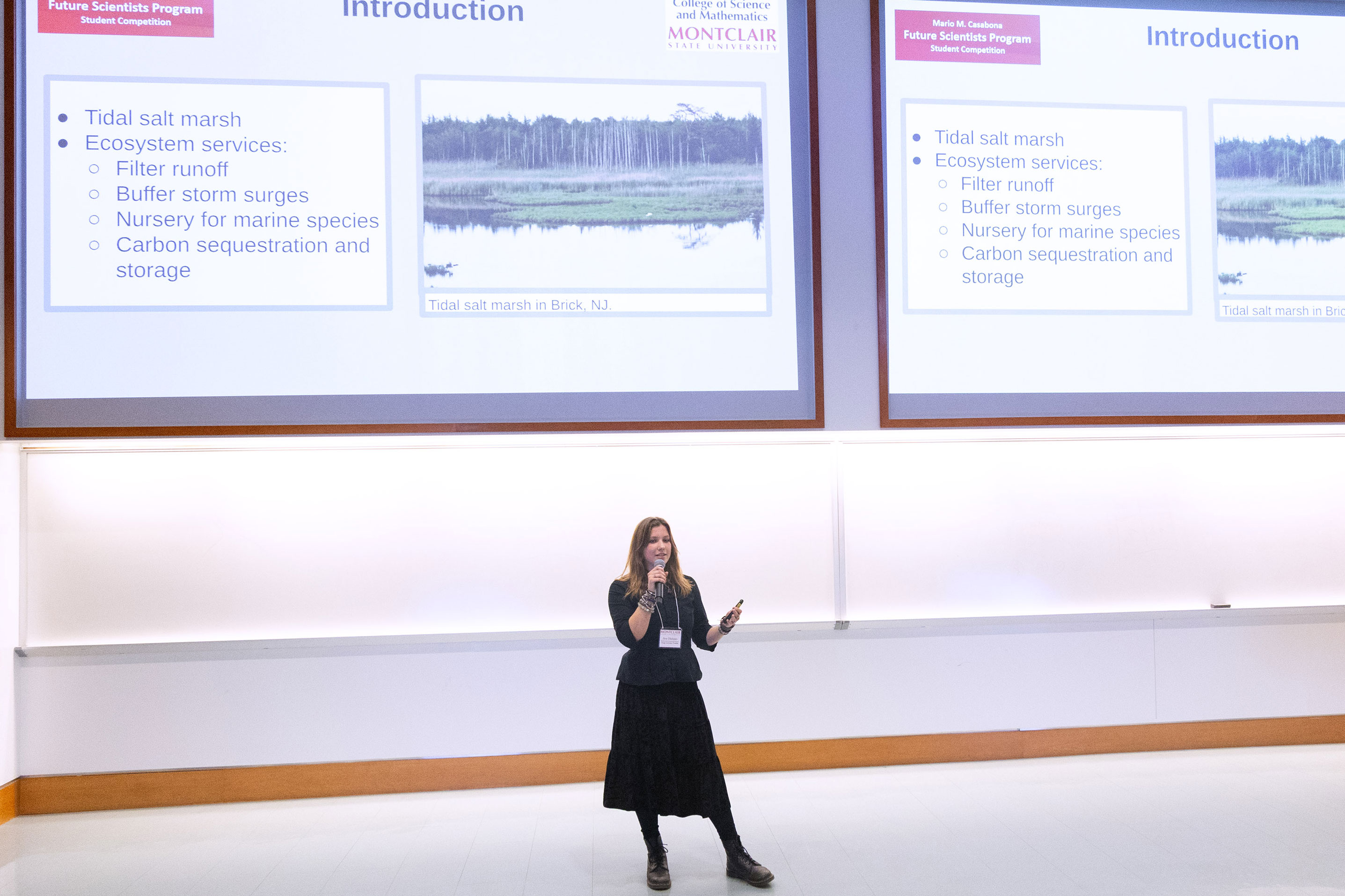 Ava Distaso presenting at the Fall 2024 Casabona Competition