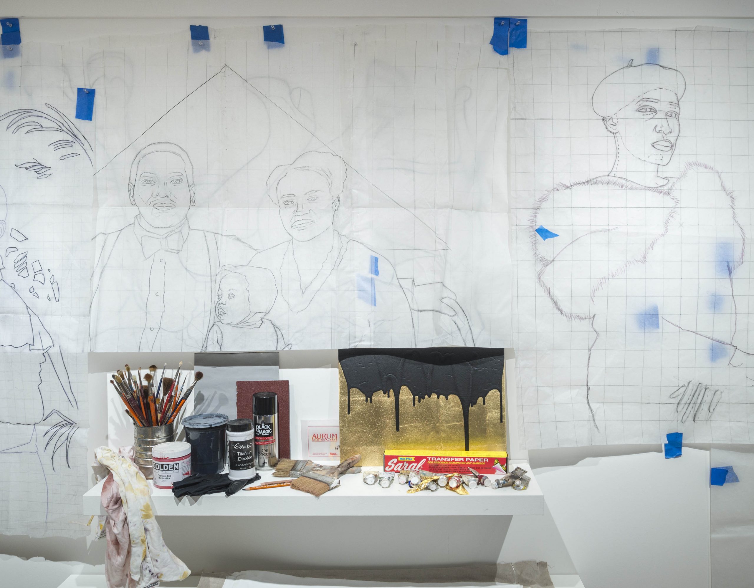 Installation photography of education space in the George Segal Gallery