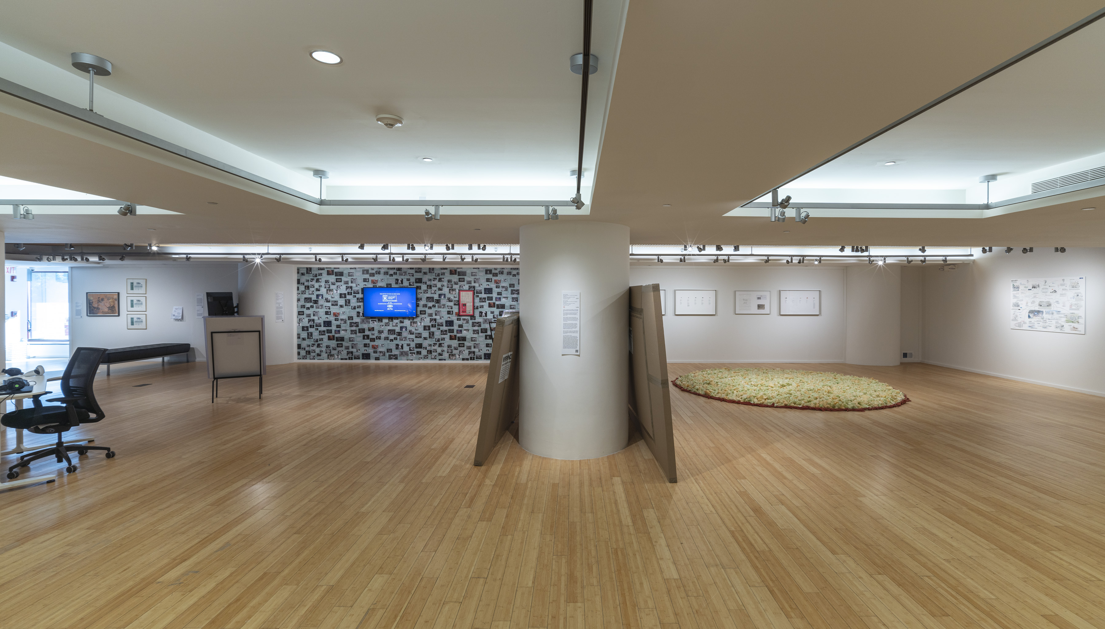 Installation view of the exhibition The Backend