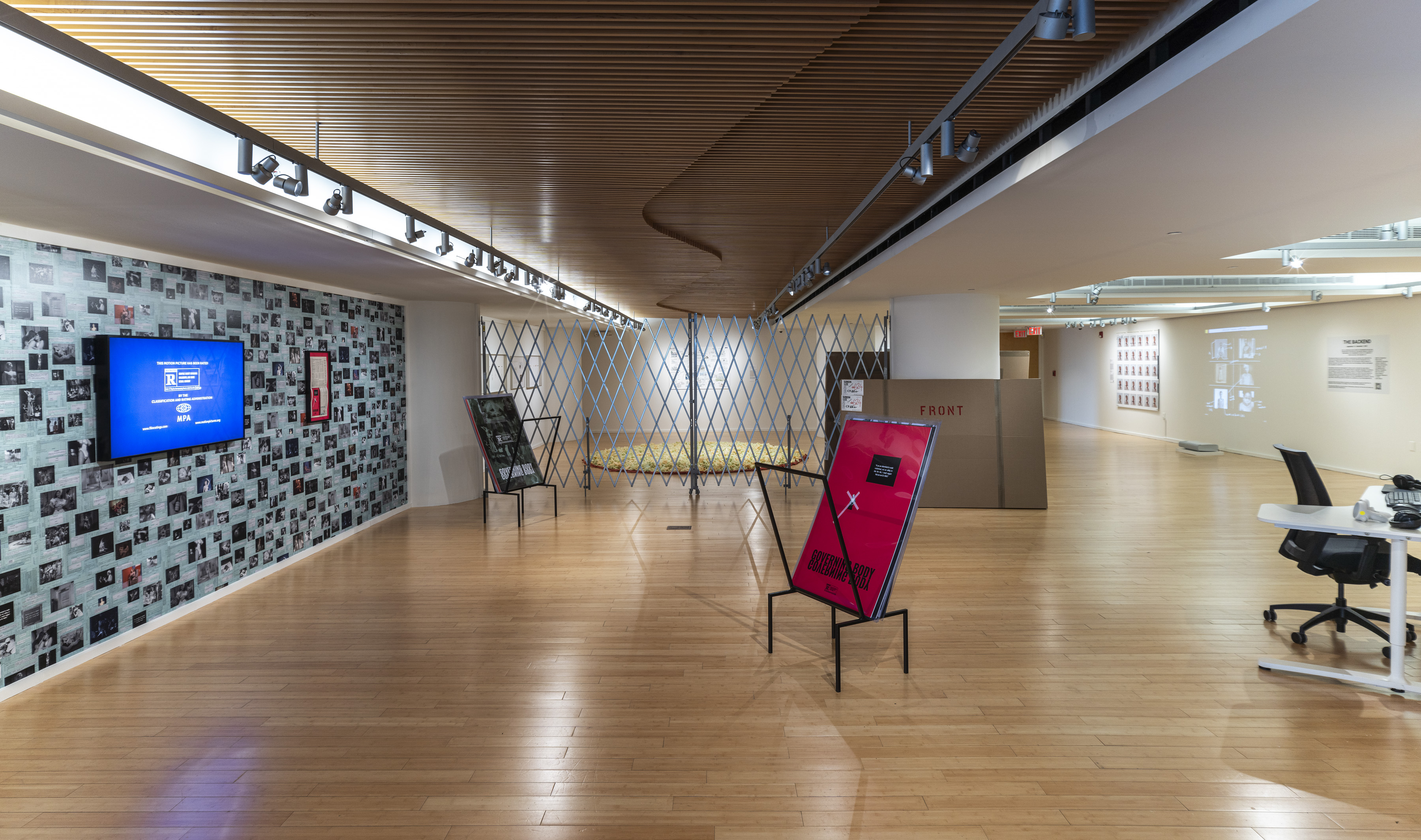 Installation view of the exhibition The Backend