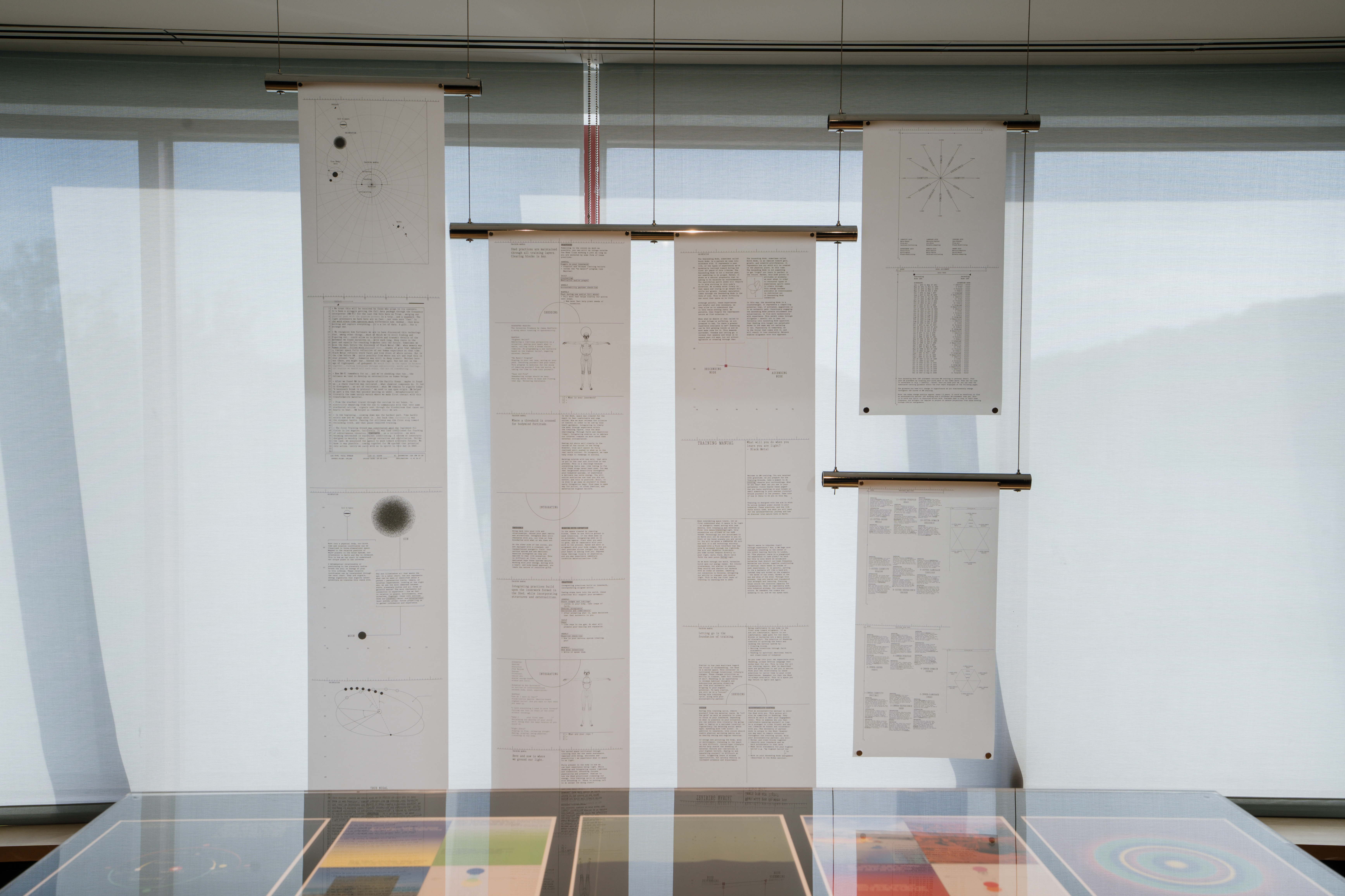 Installation view of The Age of Black Metal by Afrotectopia