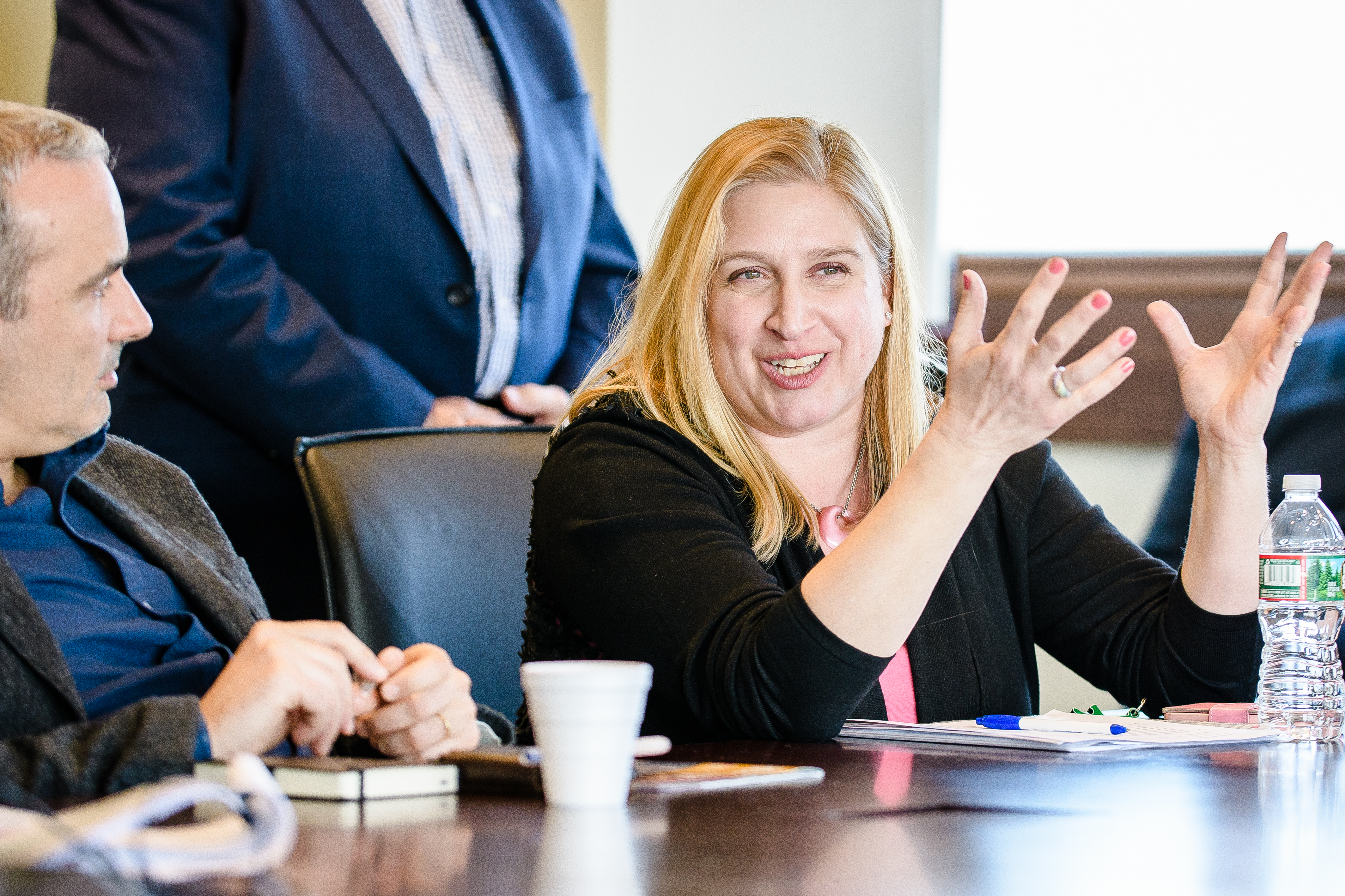 discussion around conference table